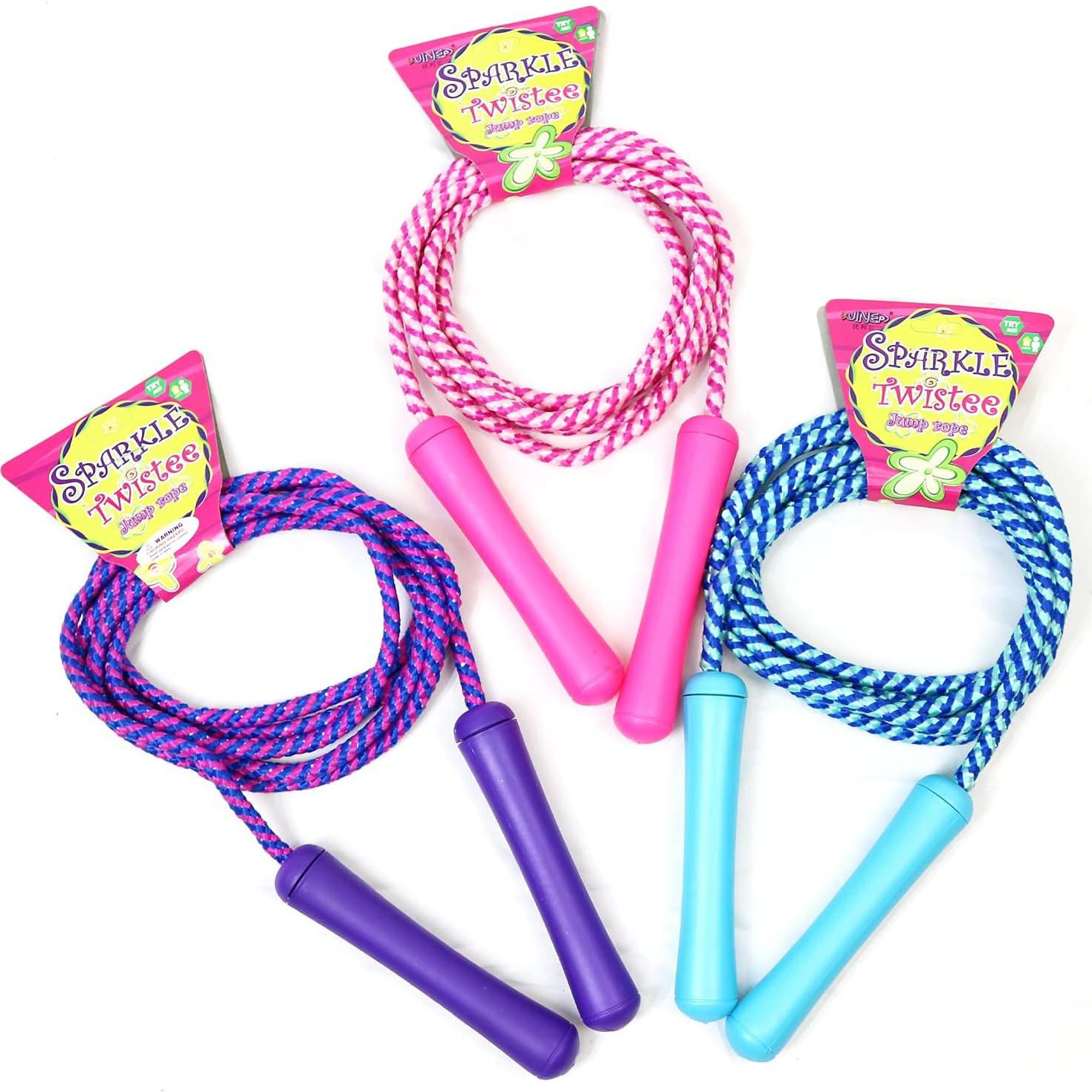 Cuerda de Salto Ajustable GiftExpress 2.24m - Paquete de 3 Colores