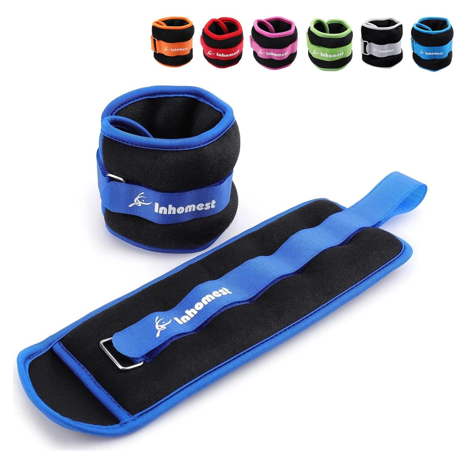 Pesas de Tobillo Inhomest 1 Par 4LB (2LB cada uno) Neopreno