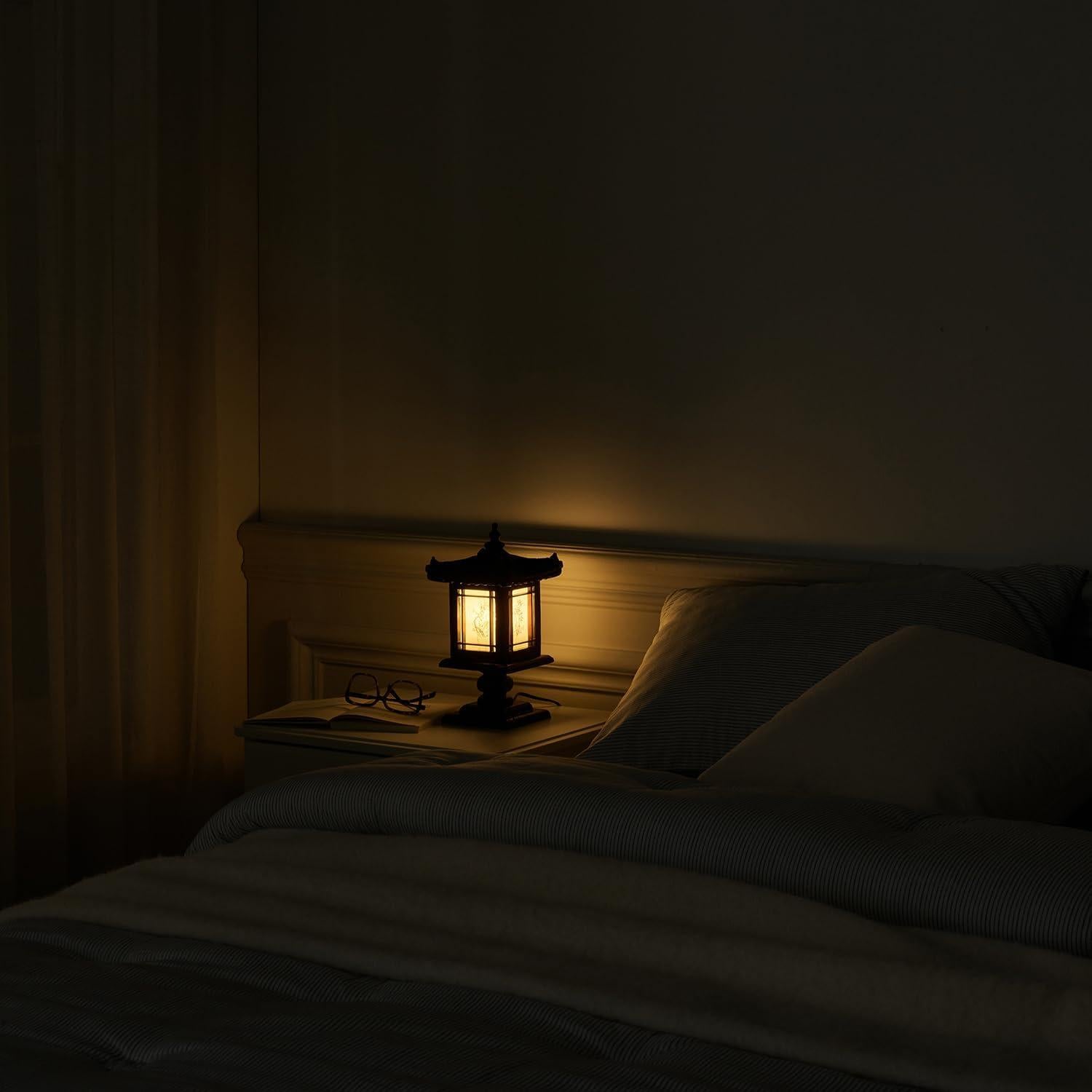 Lámpara de Madera Hecha a Mano Antique Alive 32cm Pabellón