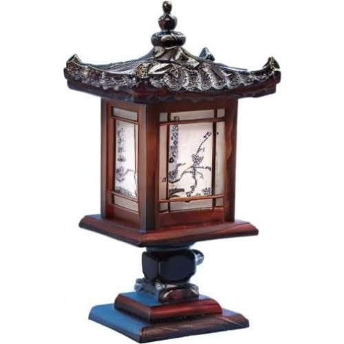 Lámpara de Madera Hecha a Mano Antique Alive 32cm Pabellón