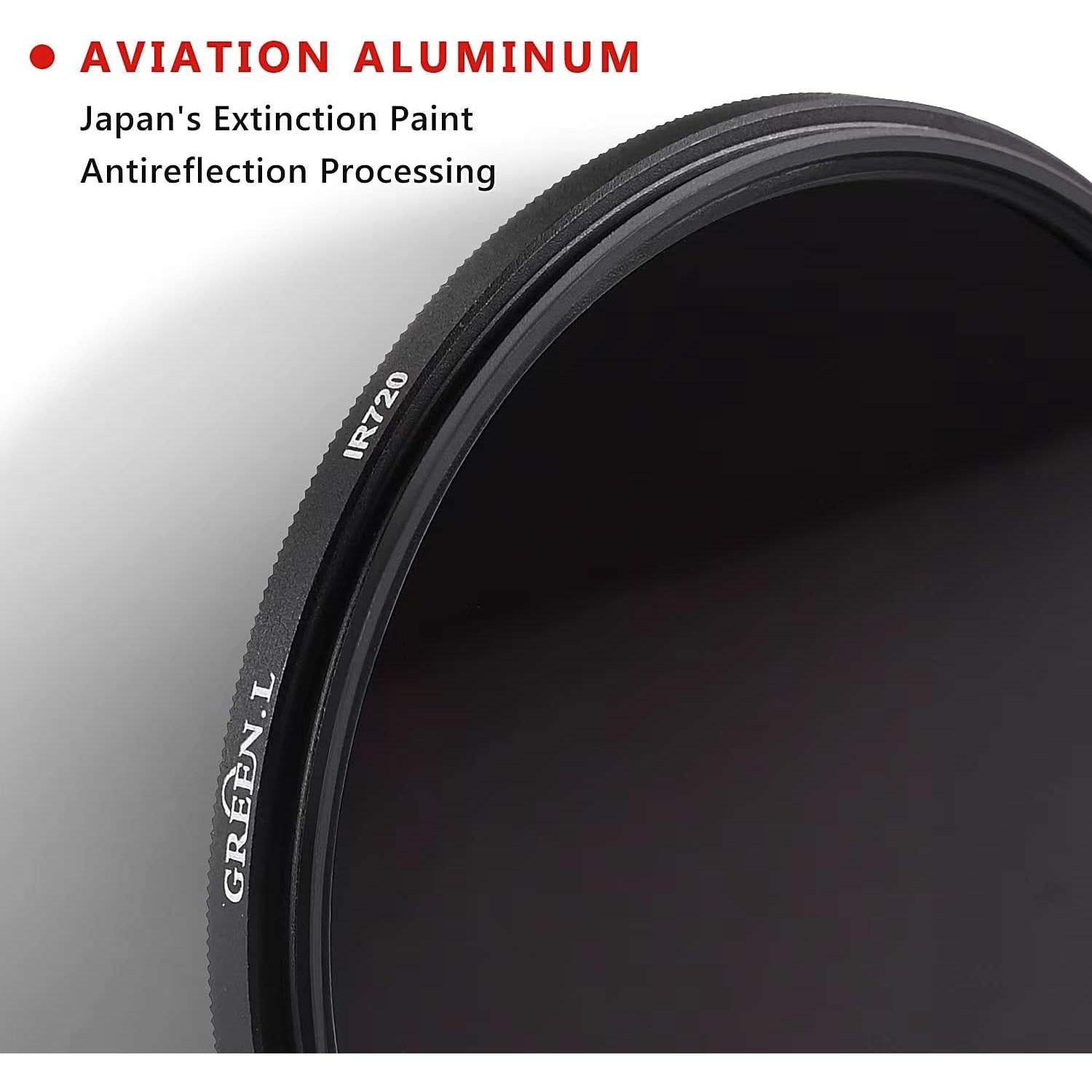 Filtro Infrarrojo 25mm GREEN.L IR 760nm para Cámara