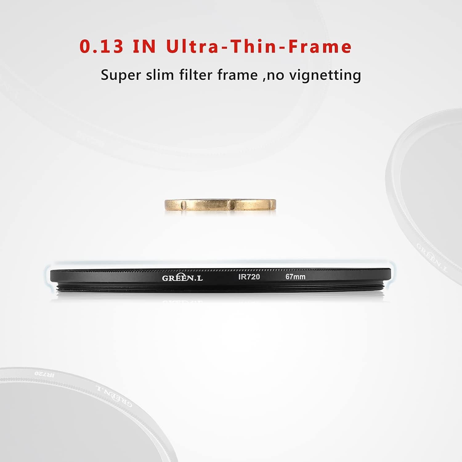 Filtro Infrarrojo 25mm GREEN.L IR 760nm para Cámara