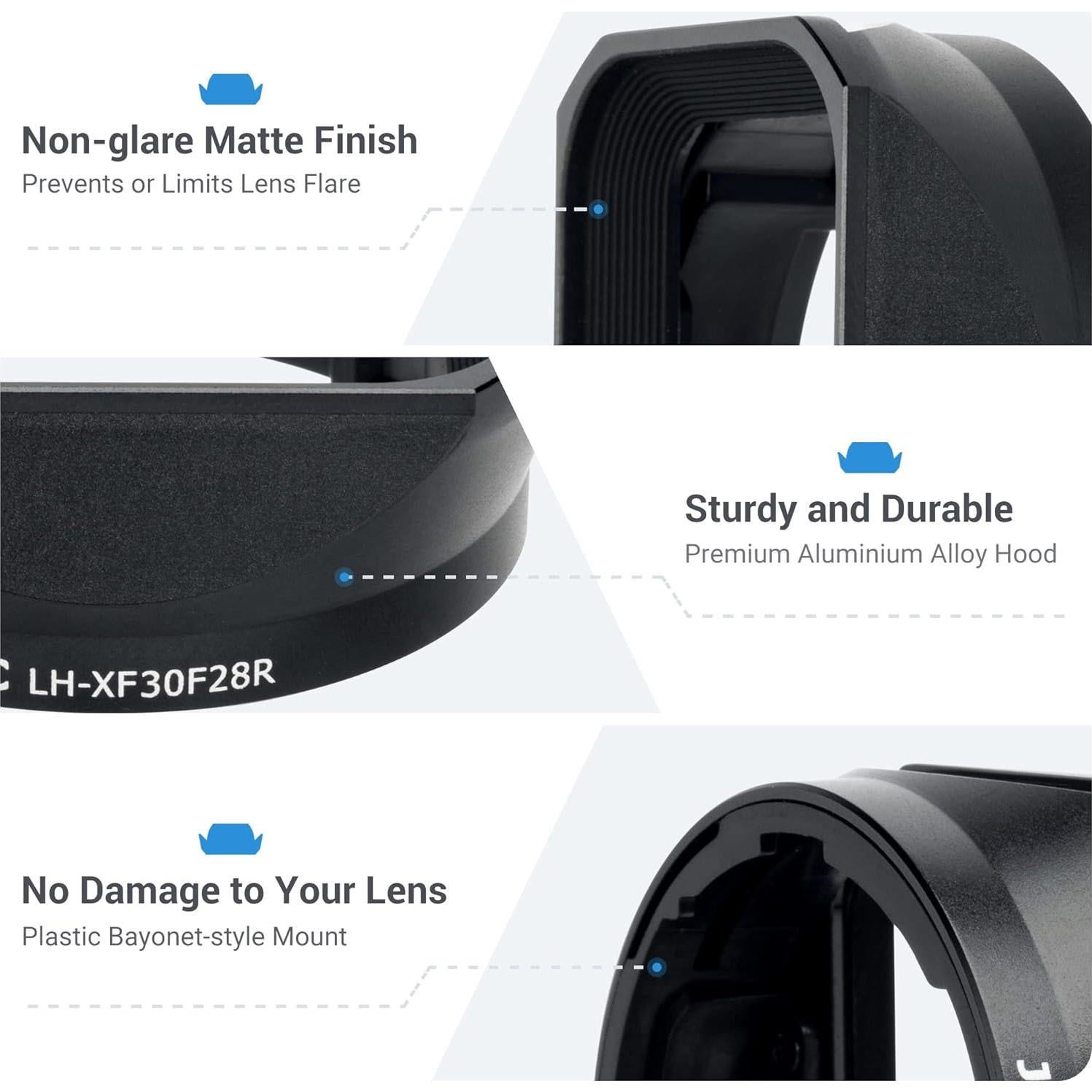 Capucha de Lente Cuadrada Jinjiacheng para Fujifilm XF 30mm