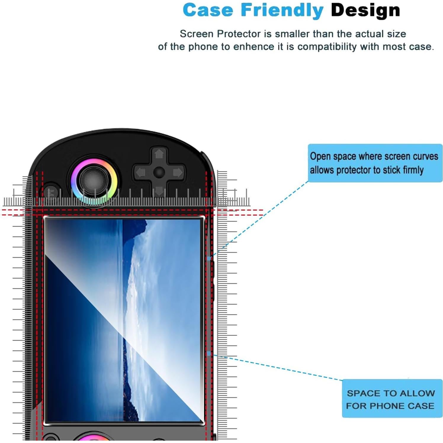 Protector de Pantalla Vidrio Templado Natbok para Anbernic RG40XX H - 2 Unidades