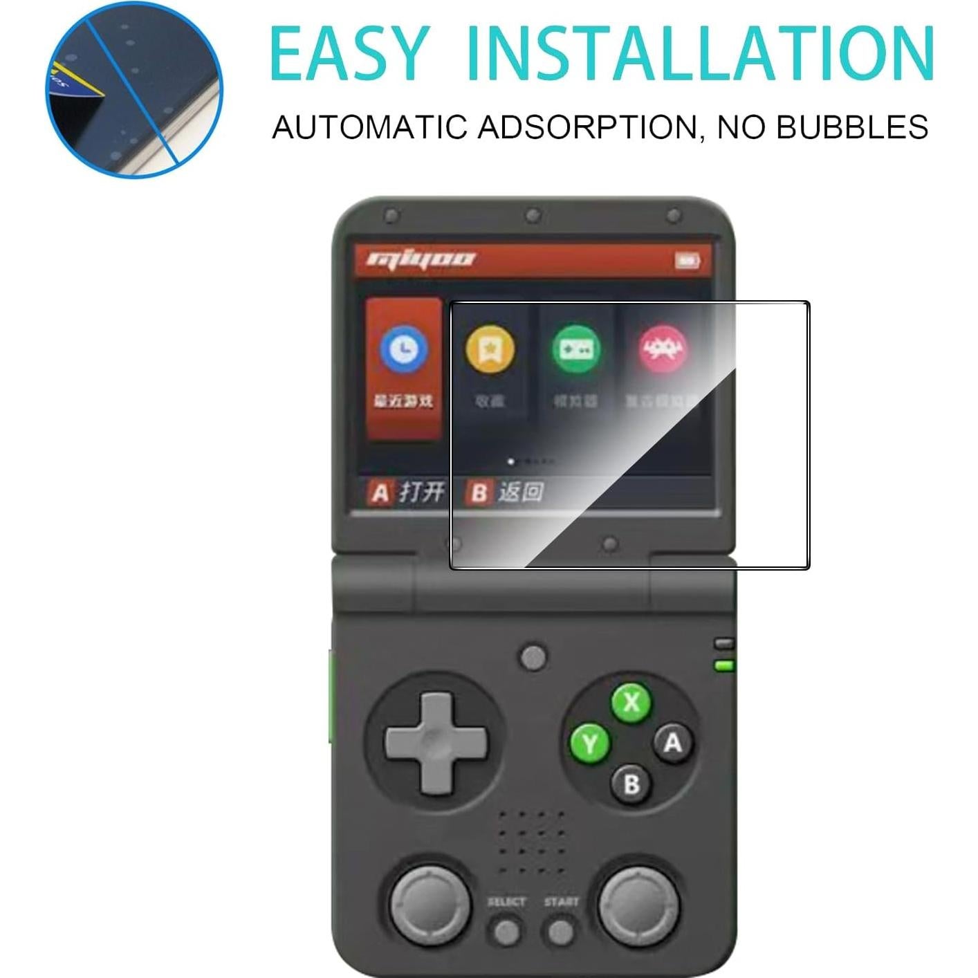 Protector de Pantalla Vidrio Templado Natbok para Miyoo Flip V2 - 2 Unidades