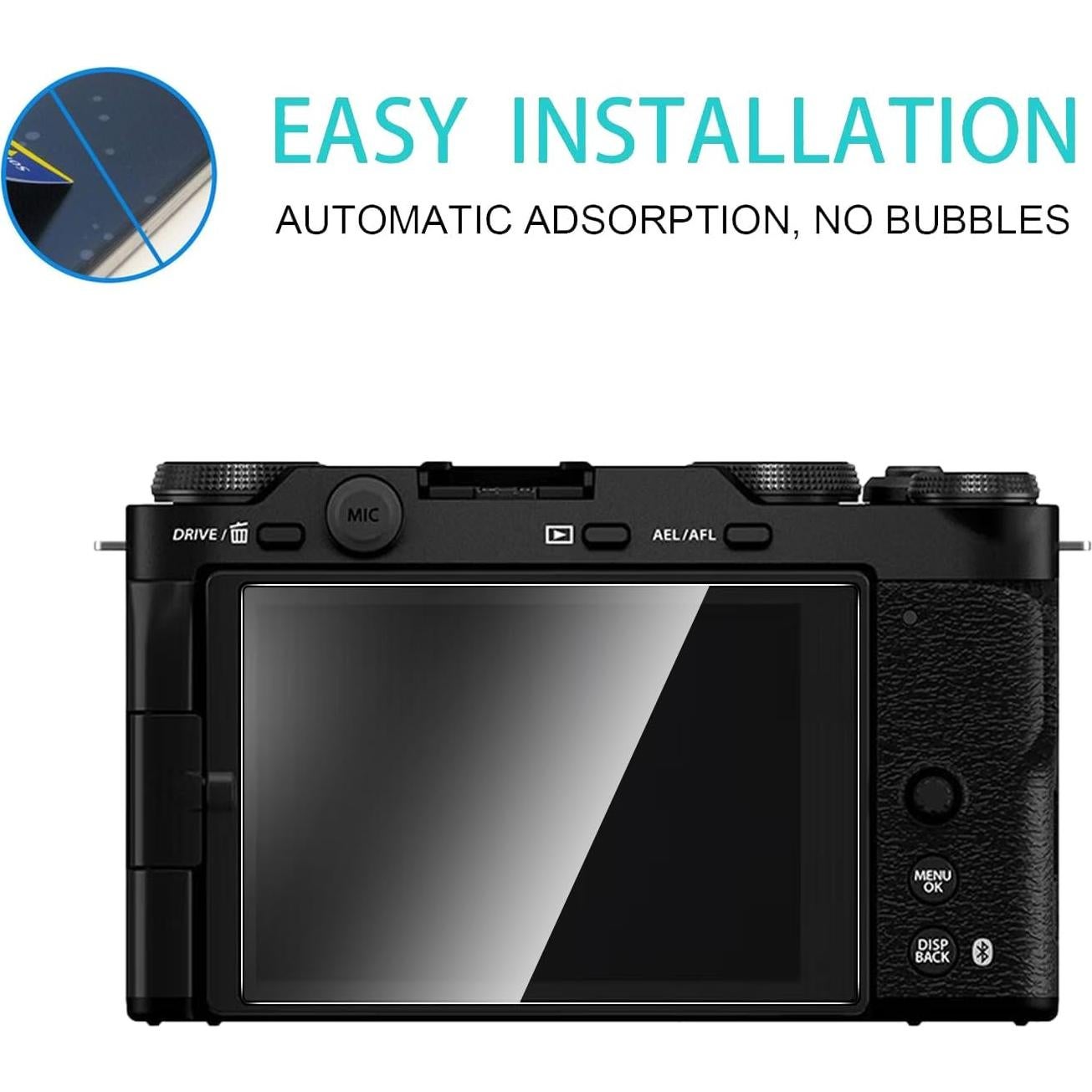 Protector de Pantalla Vidrio Templado Natbok para Fujifilm X-M5