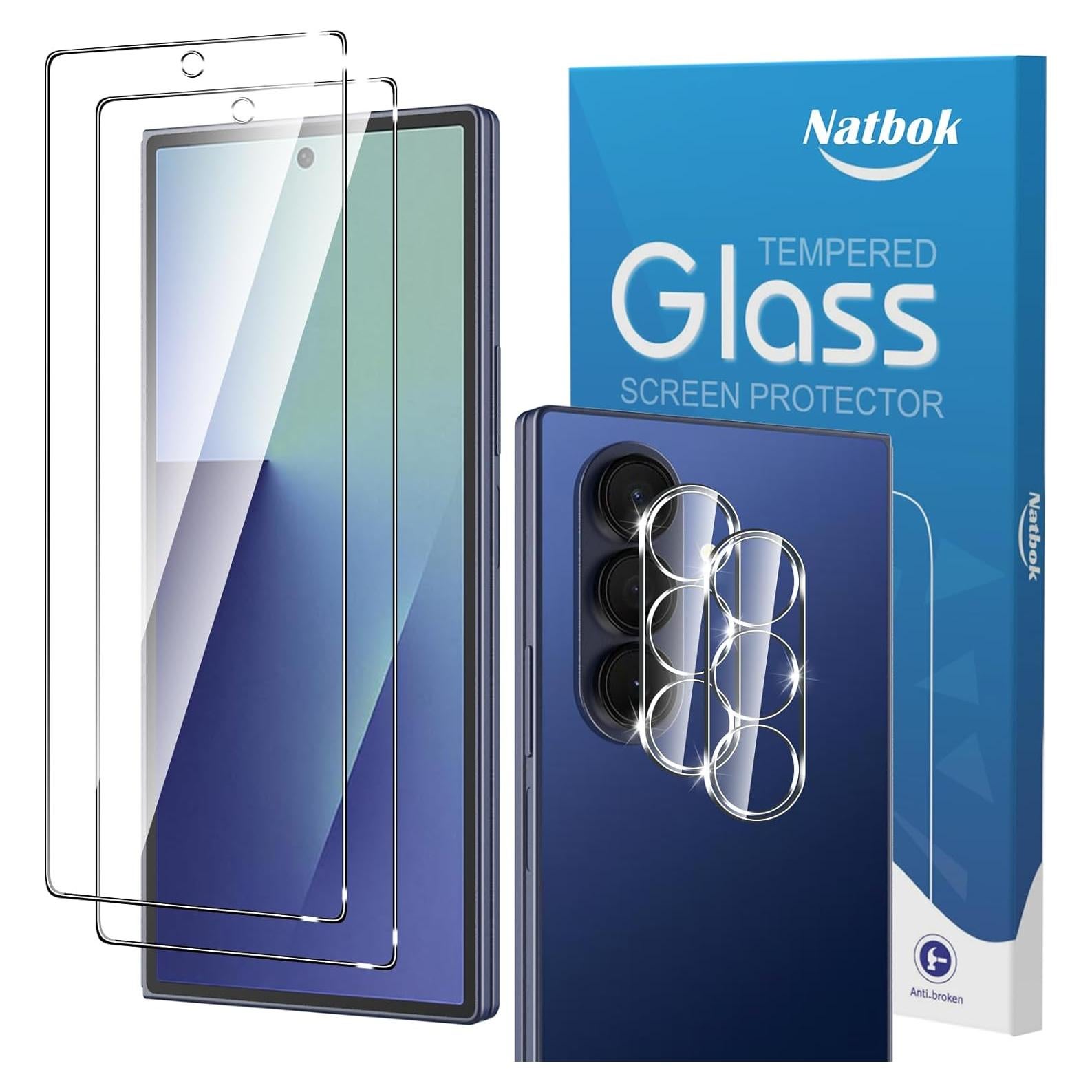 Protector de Pantalla y Lente Natbok para Samsung Galaxy Z Fold 7