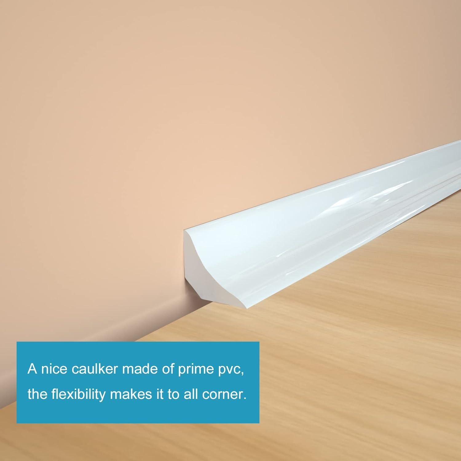 Tira de Sellado Flexible NeatiEase 1.27 cm x 3 m Autoadhesiva Blanca