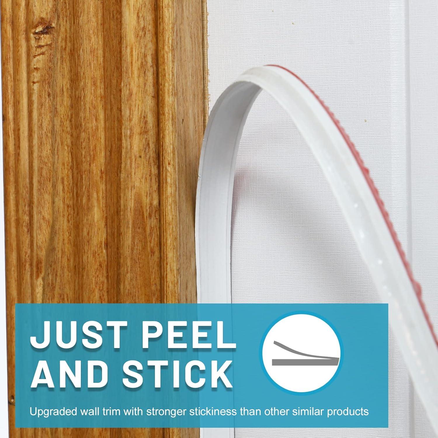 Tira de Sellado Flexible NeatiEase 1.27 cm x 3 m Autoadhesiva Blanca