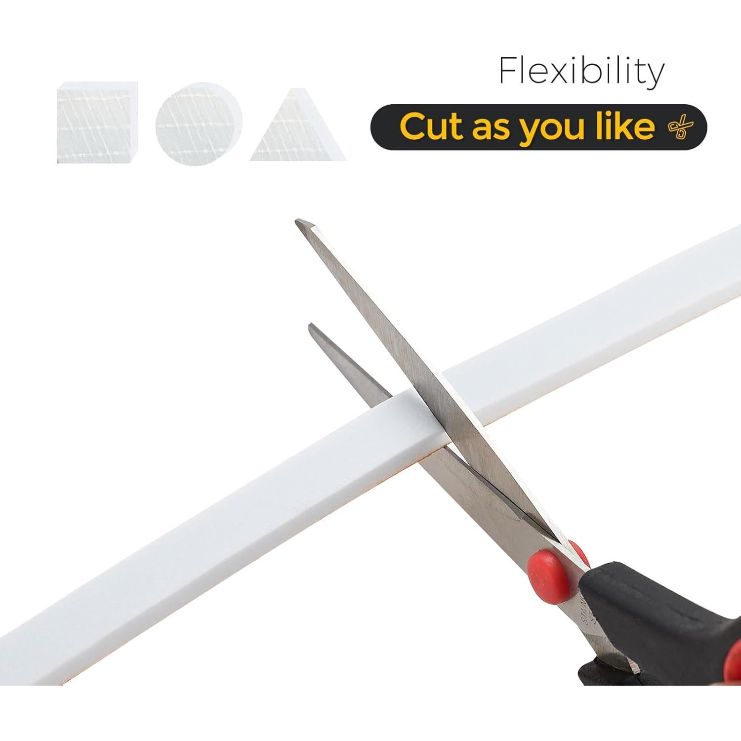 Sellador de Puerta Ravinte 10FT Espuma Neopreno Blanco