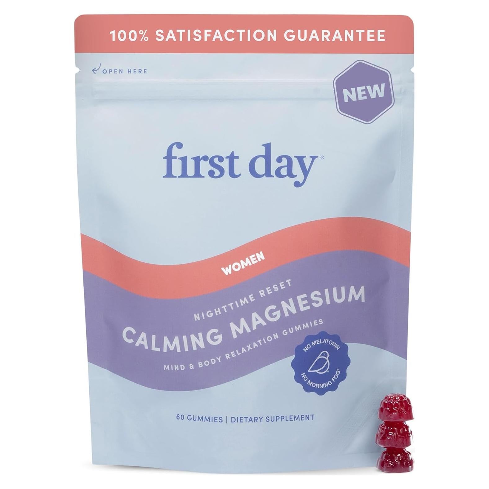 Gomitas de Magnesio Calmantes Primer Día 60 Unidades