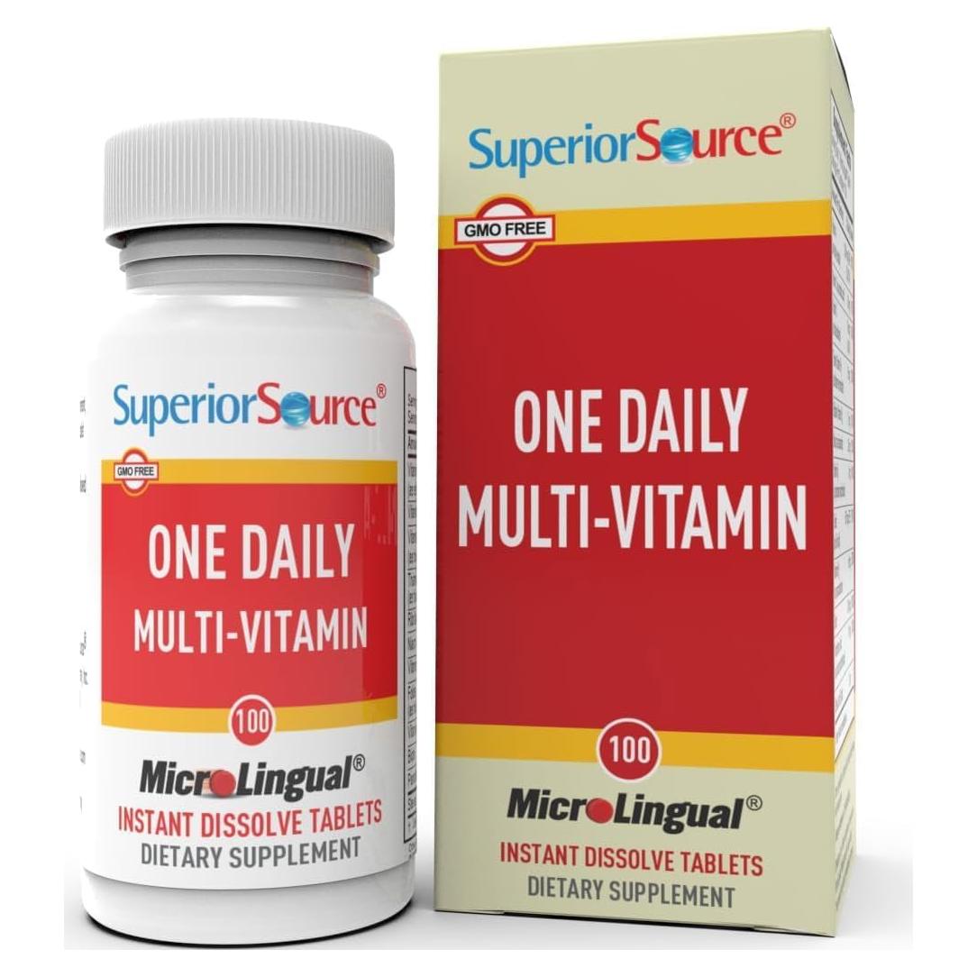 Multivitamínico Diario Superior Source 100 Tabletas MicroLingual