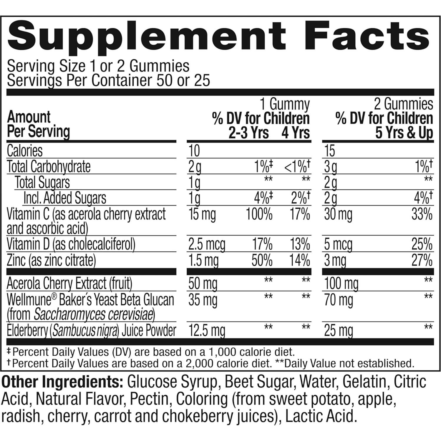 Gummy OLLY Inmunidad Niños 50 Unidades Vitamina C Zinc