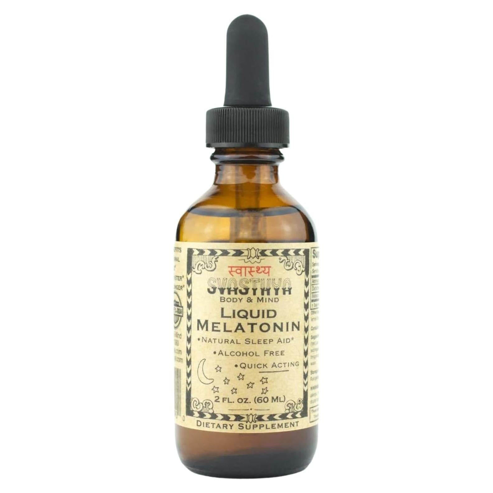 Suplemento Líquido de Melatonina Natural Svasthya 100ml