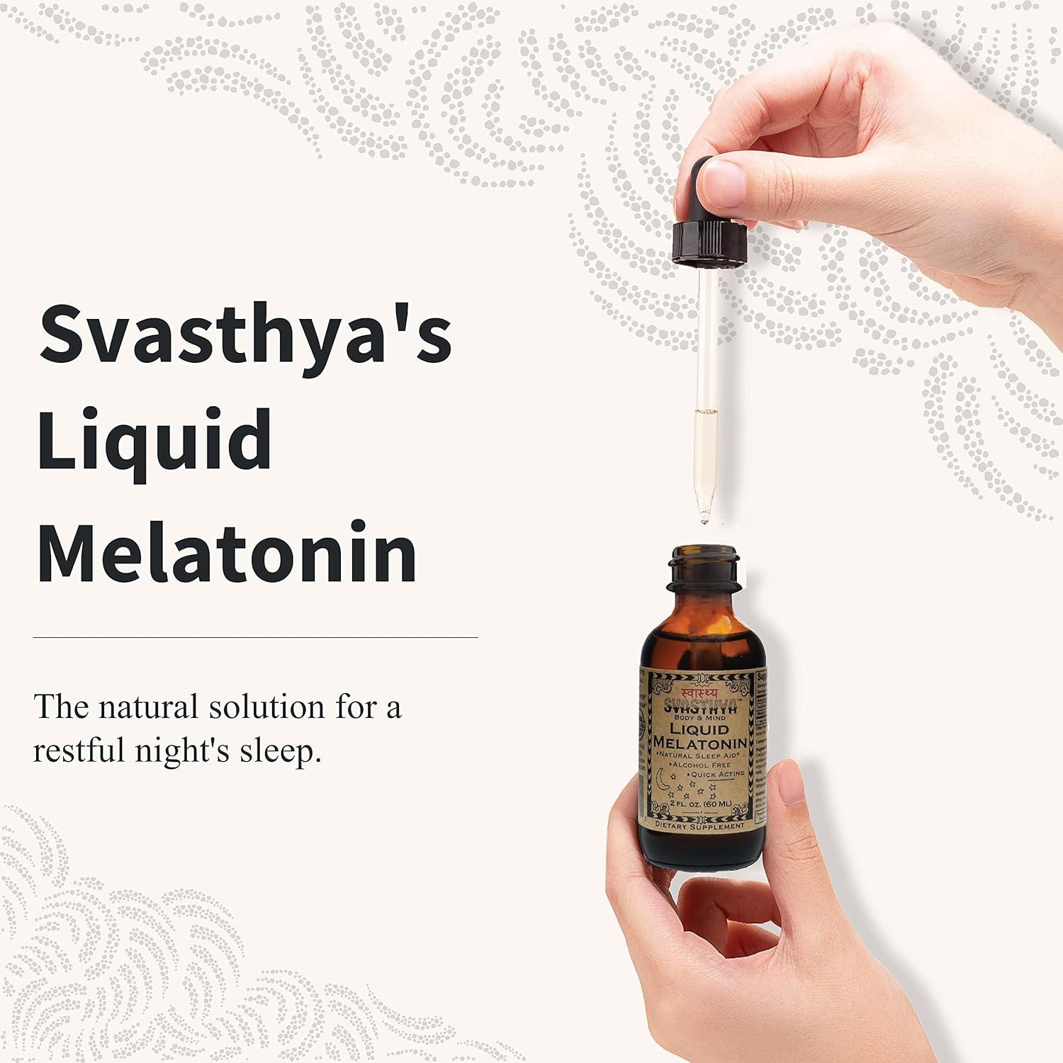 Suplemento Líquido de Melatonina Natural Svasthya 100ml