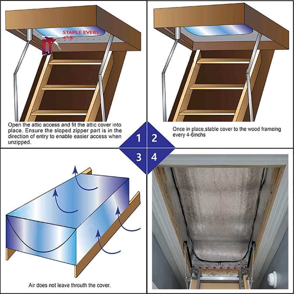 Cubierta de Aislamiento para Puerta de Ático Storystore 2 Pack 64x137 cm
