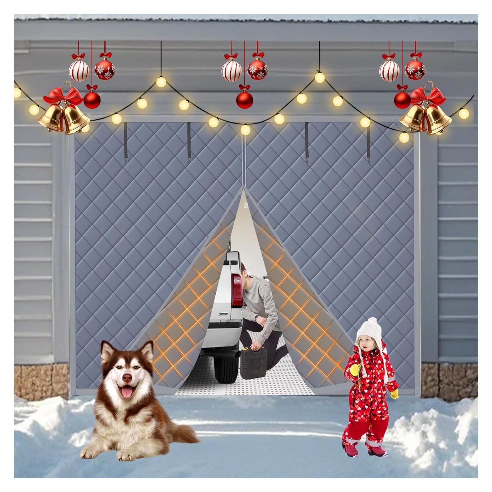 Cortina Aislante Térmica ZEIWEO para Puertas de Garaje 2.44x2.13m