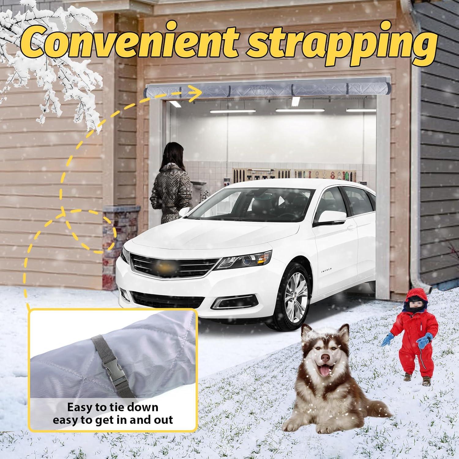 Cortina Aislante Térmica ZEIWEO para Puertas de Garaje 2.44x2.13m