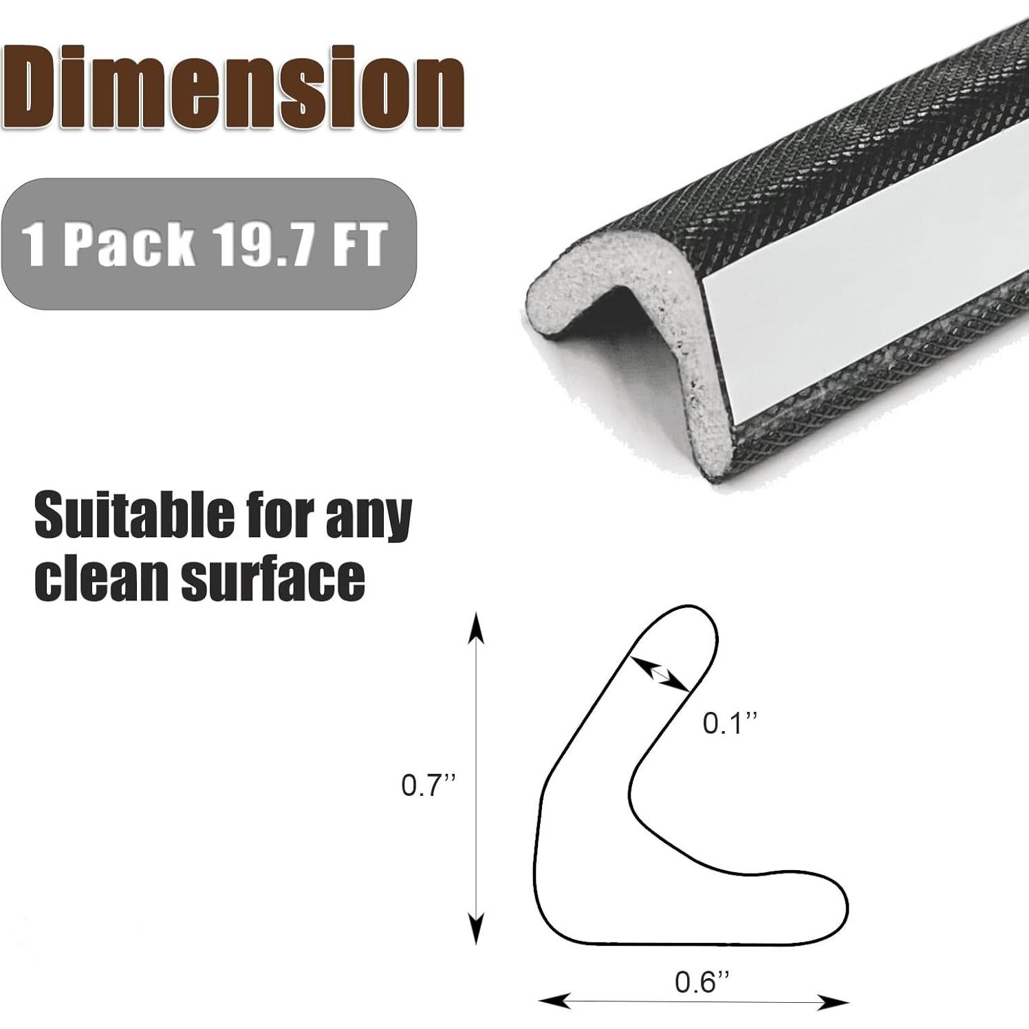 Sellador Adhesivo YZGJM 5.97m Blanco para Puertas y Ventanas