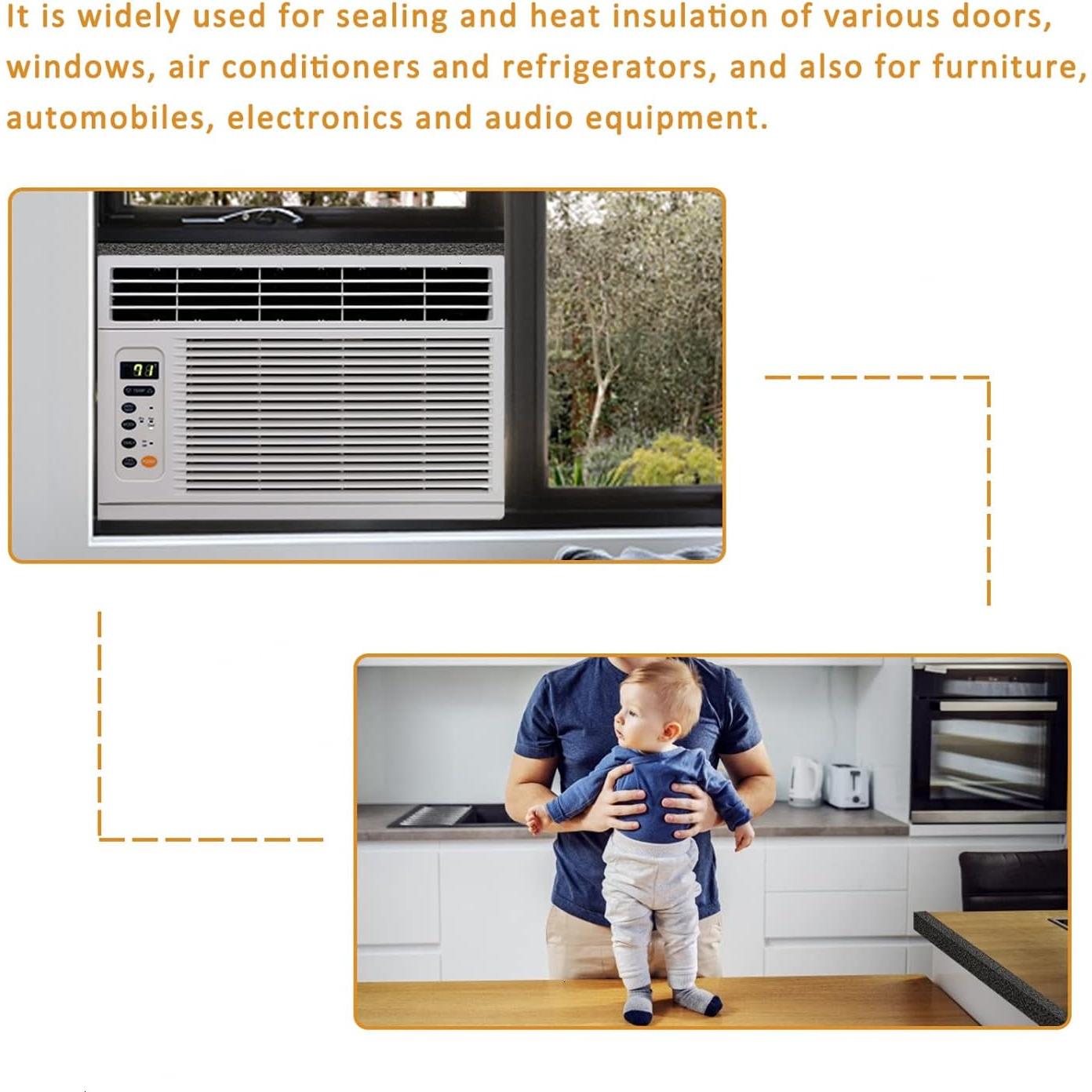 Cinta de Espuma Aislante YoleShy 2 Pcs 2.54cm x 3.96m