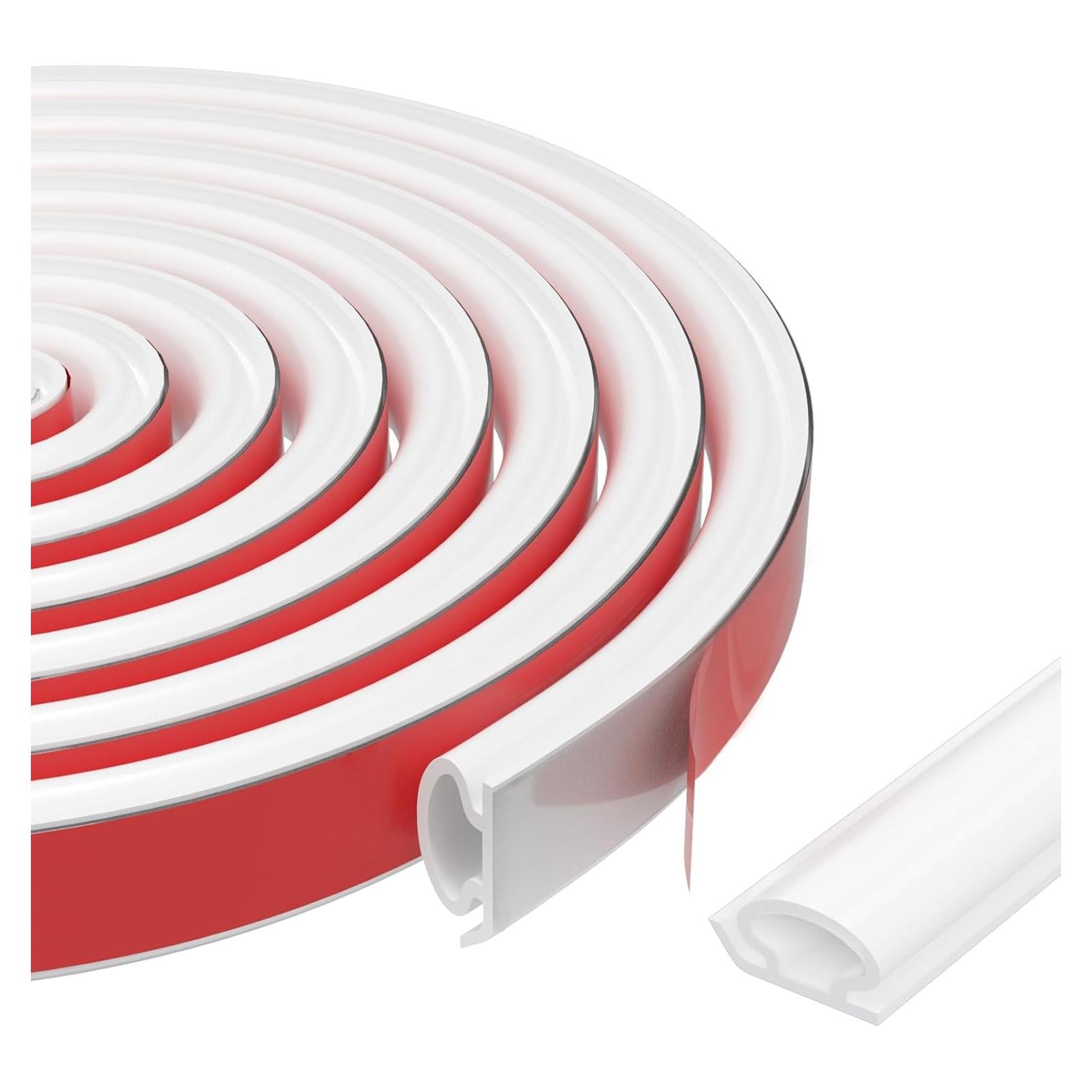 Sello de Puerta Aislamiento Climático Lumimoi 5m Silicona Blanco