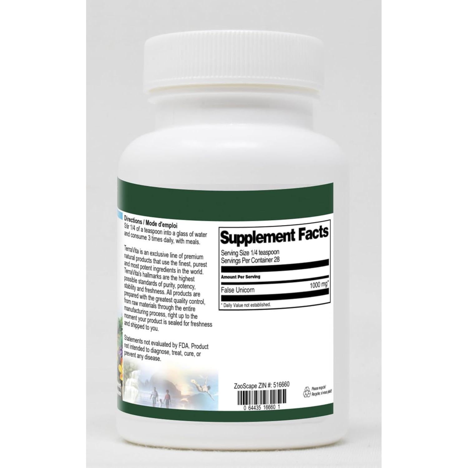 Polvo de Unicornio Falso TerraVita 28.35 g Sin Rellenos