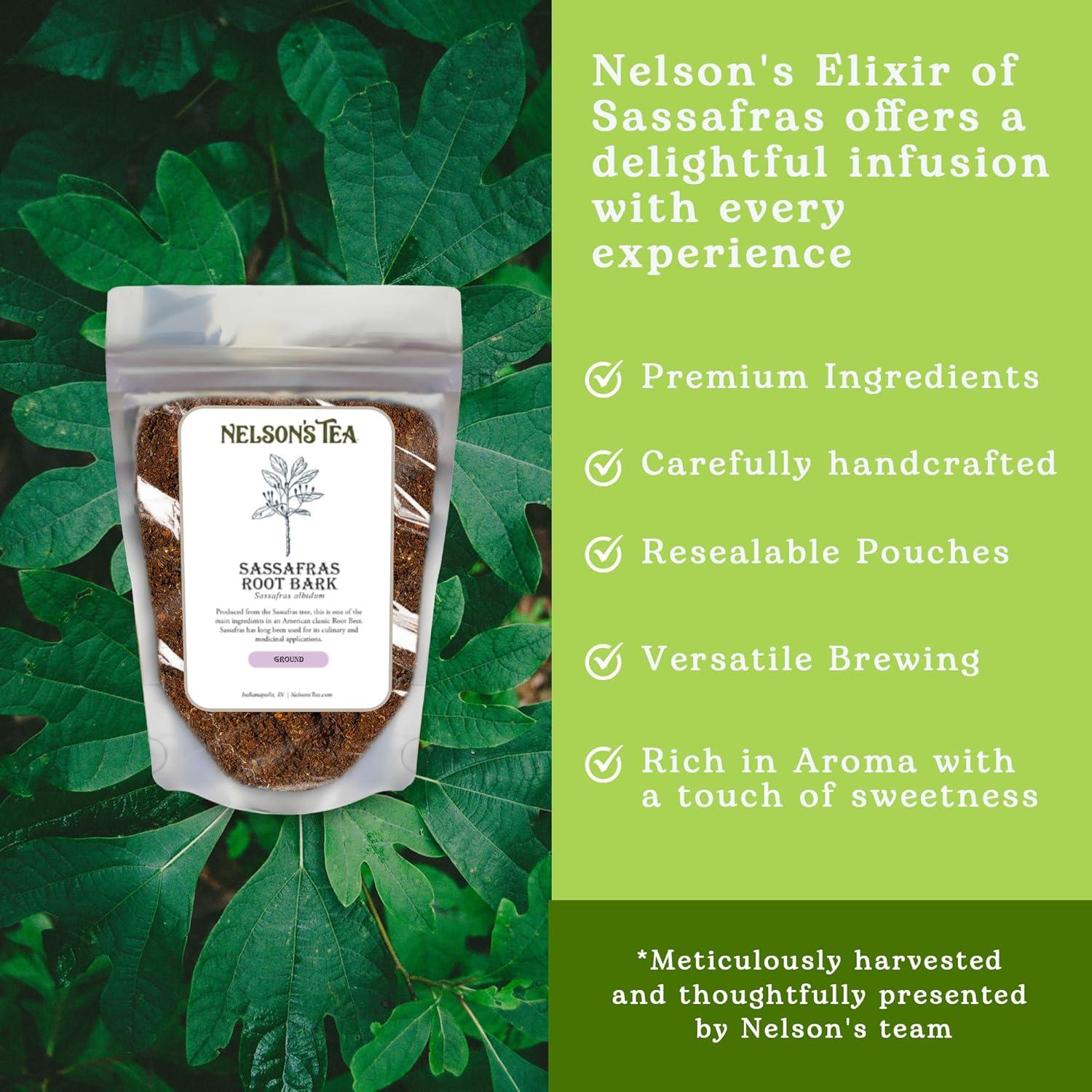 Té de Nelson - Corteza de Raíz de Sassafras Molido 28.35 g