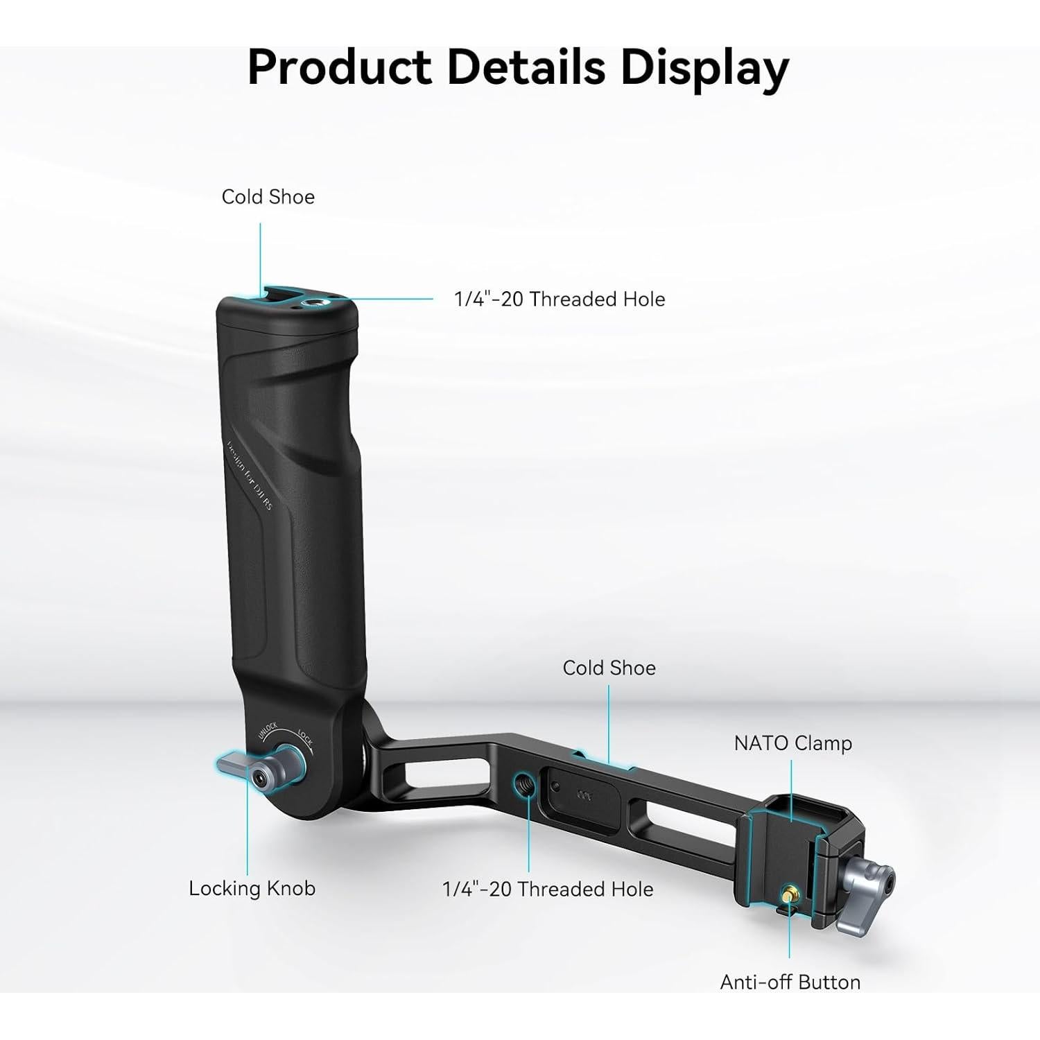 Mango Ajustable SmallRig 4197-CF para DJI RS 4 Mini/RS 3 Mini