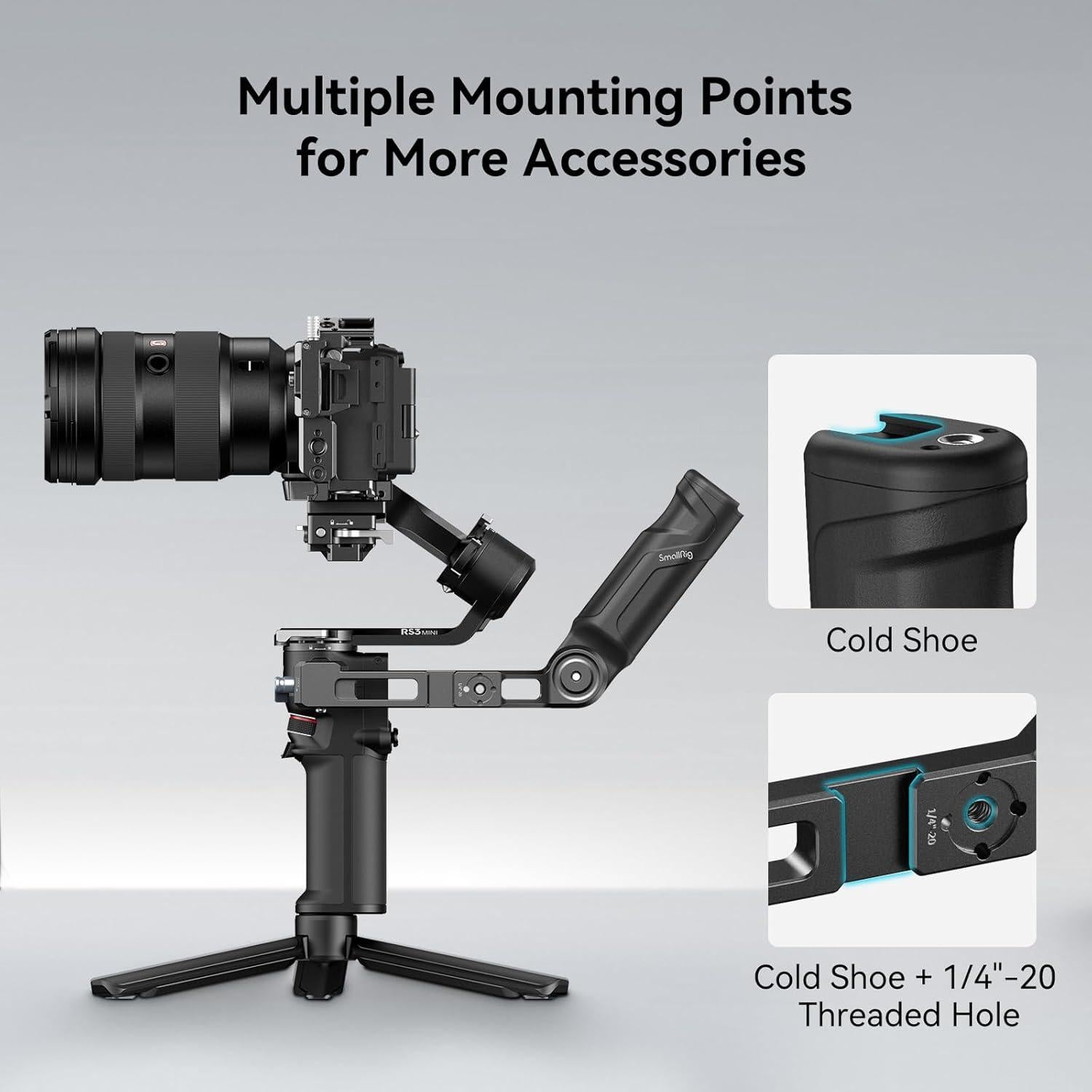 Mango Ajustable SmallRig 4197-CF para DJI RS 4 Mini/RS 3 Mini