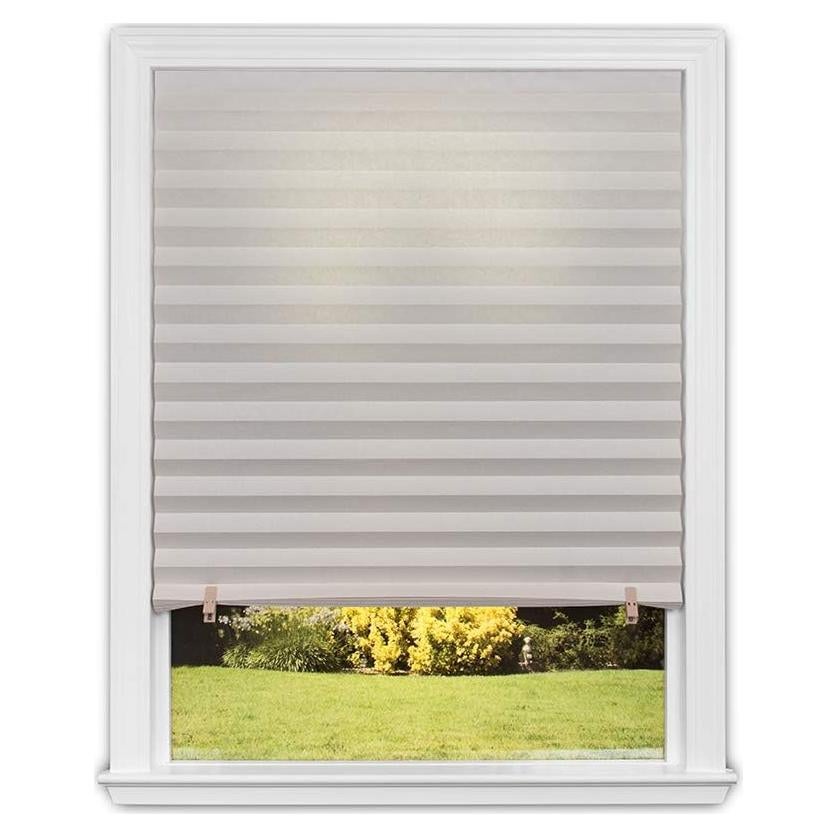 Cortina Plegada Filtro de Luz Redi Shade Natural 91x183 cm 6 Pzas