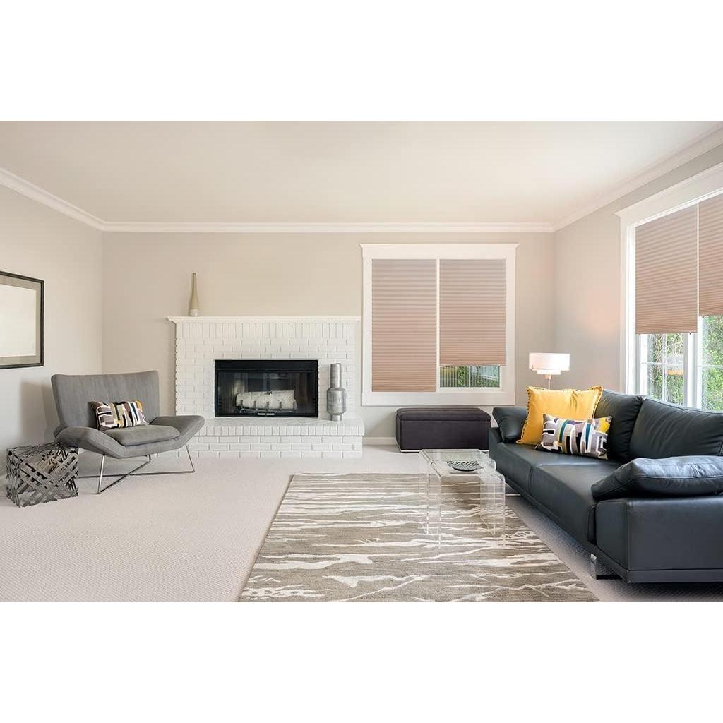 Cortina Plegada Filtro de Luz Redi Shade Natural 91x183 cm 6 Pzas