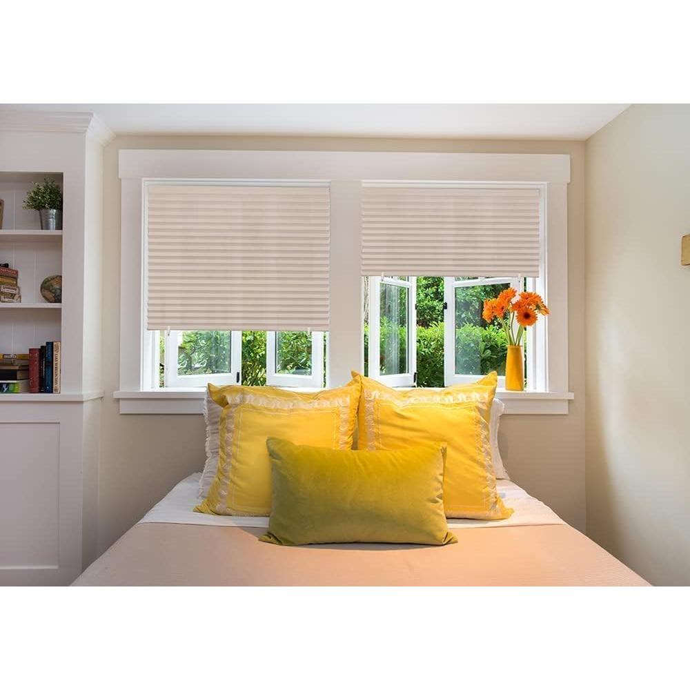 Cortina Plegada Filtro de Luz Redi Shade Natural 91x183 cm 6 Pzas