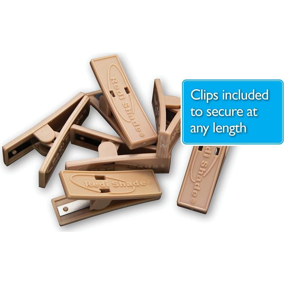 Cortina Plegada Filtro de Luz Redi Shade Natural 91x183 cm 6 Pzas