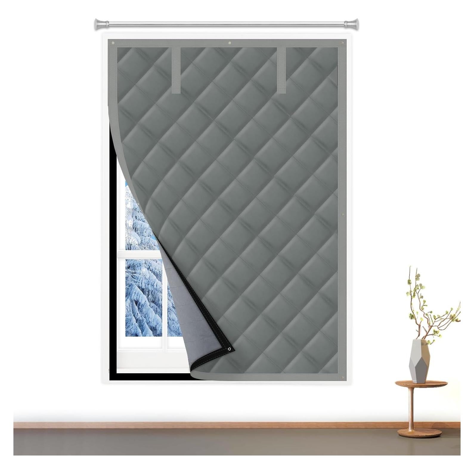 Aislamiento Térmico para Ventanas AGHITG 66x97 cm Gris