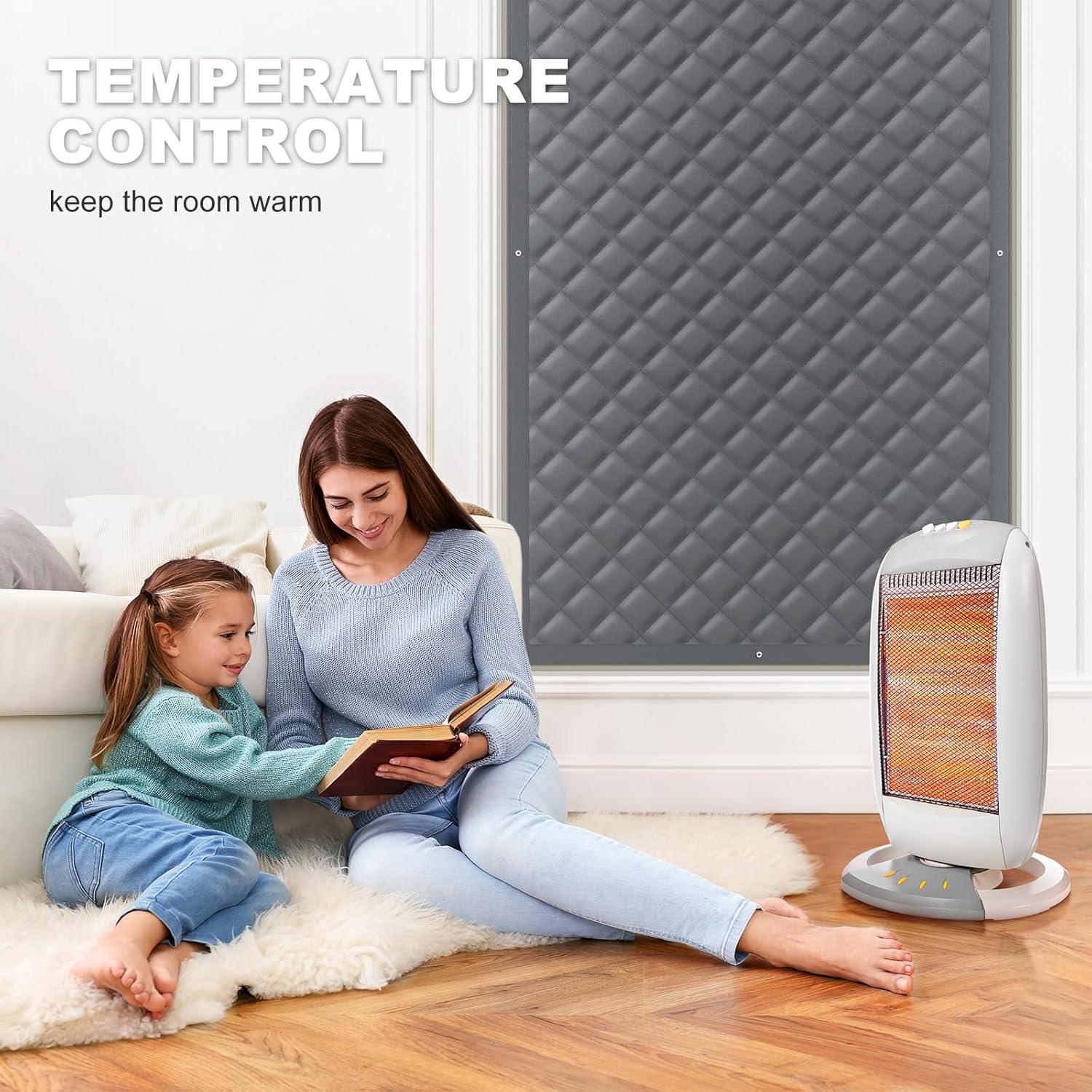 Aislamiento Térmico para Ventanas AGHITG 66x97 cm Gris