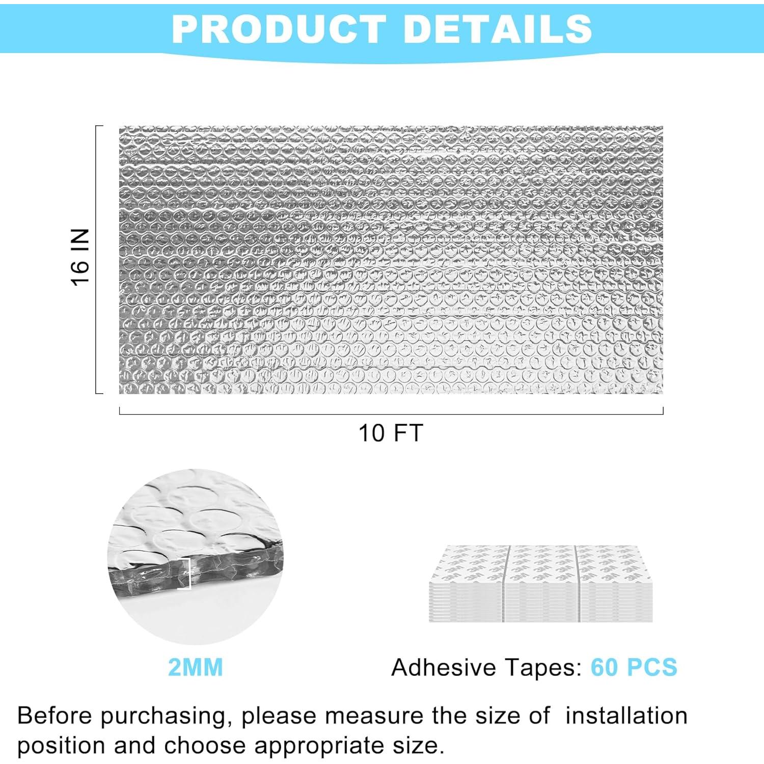 Aislamiento Reflectante MYFAMIREA 40.64x3.05m Aluminio Burbuja