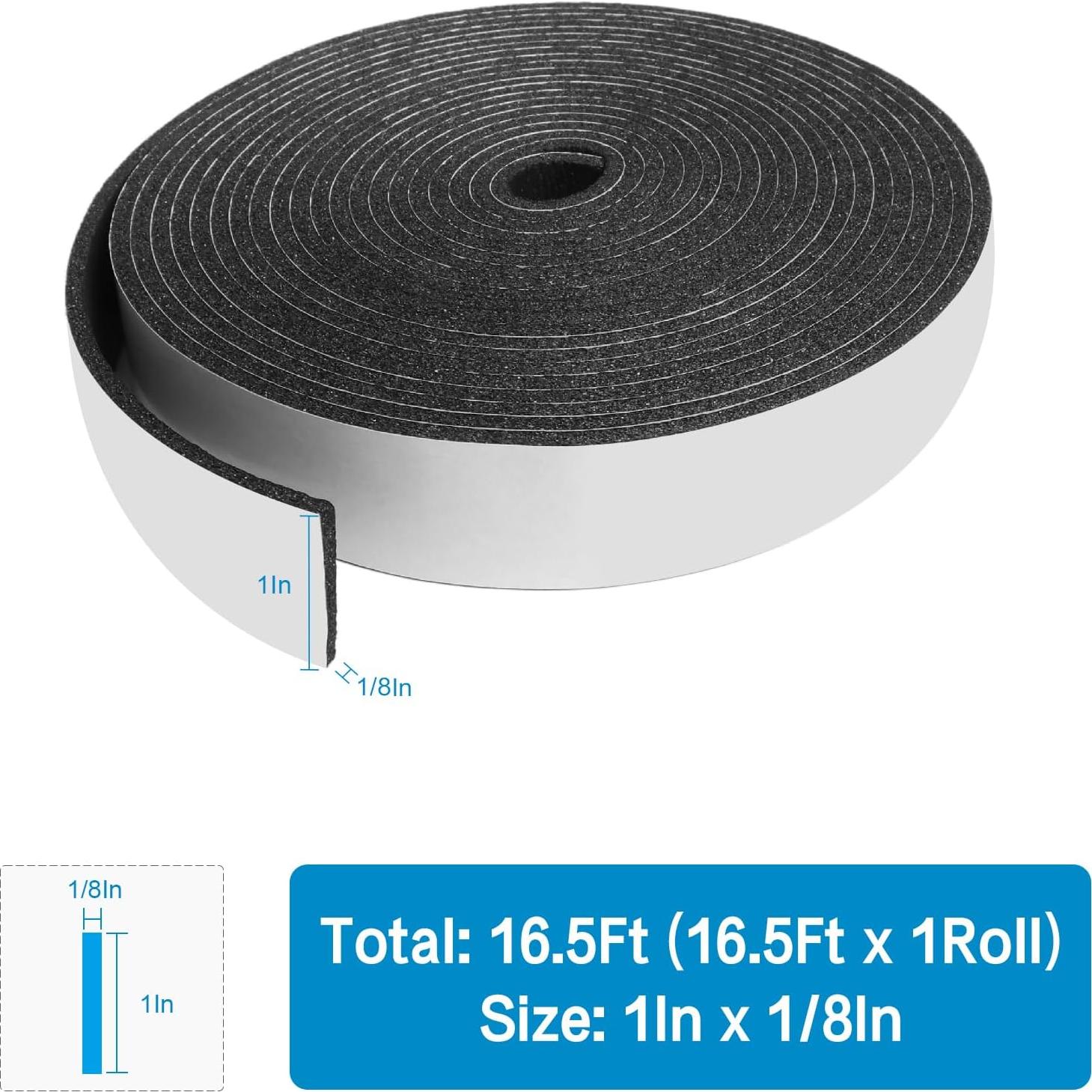 Cinta de Aislamiento de Espuma DGSL 2.54cm x 0.32cm x 5.03m