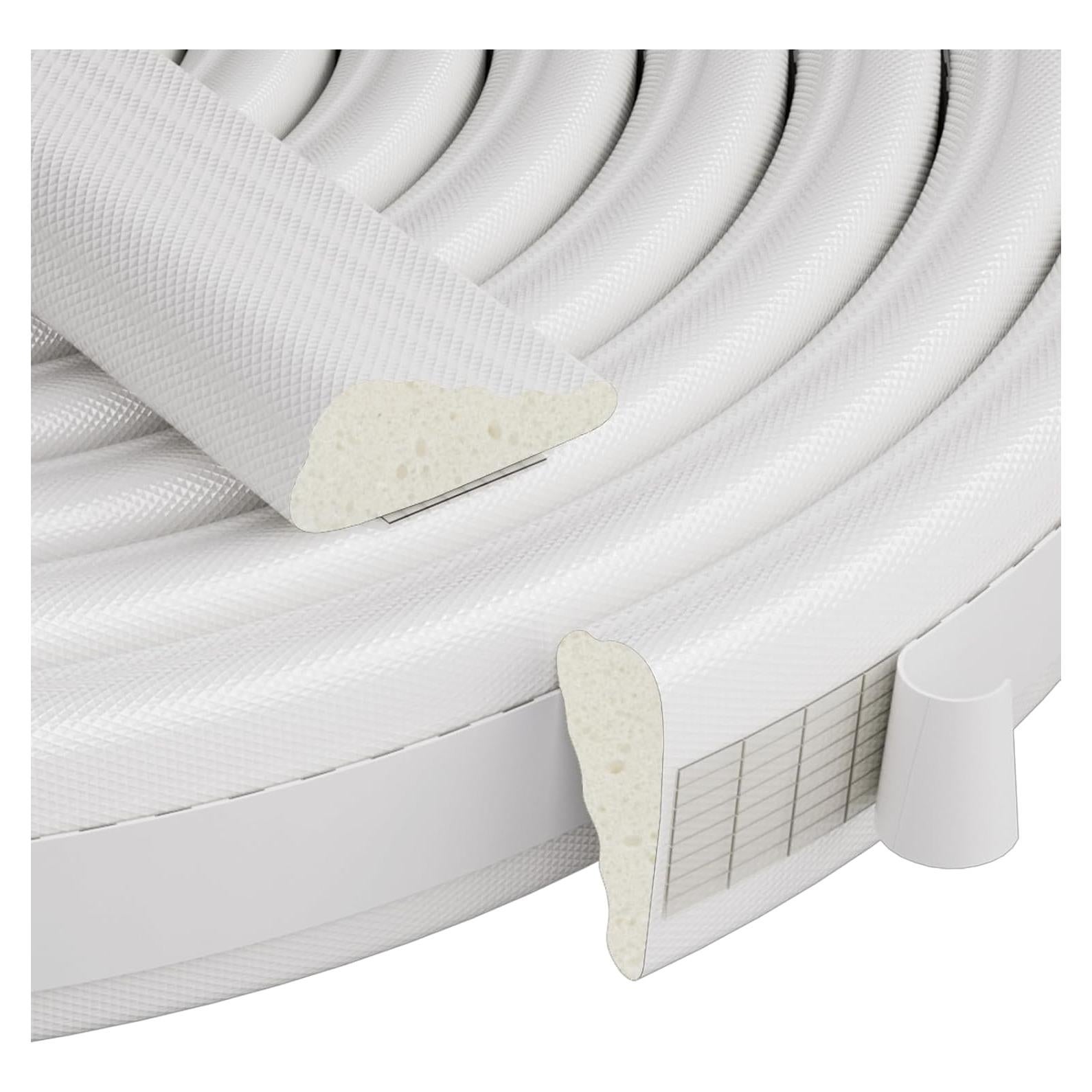 Sello de Puerta QDiShi 3m Espuma Aislante Autoadhesiva Blanco