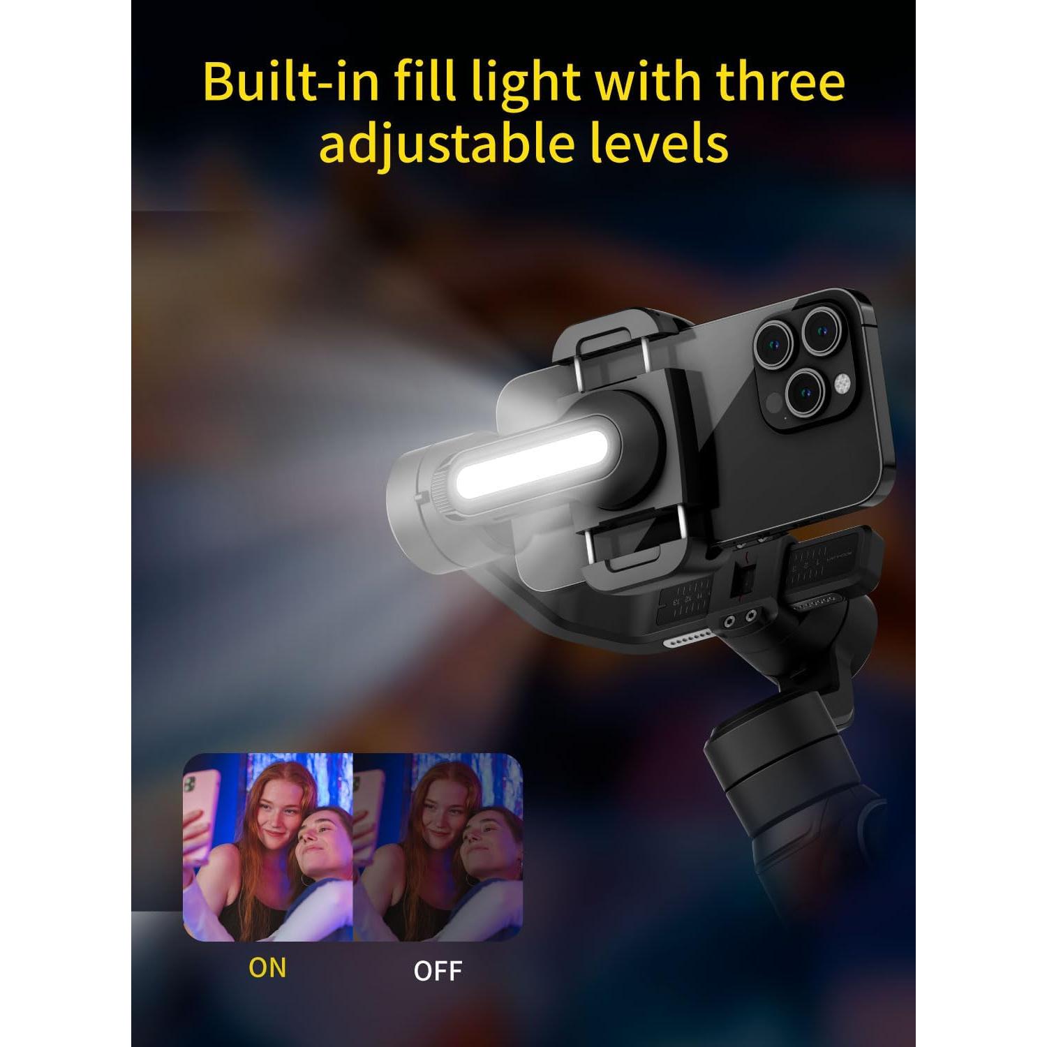 Gimbal Estabilizador de 3 Ejes AOCHUAN Smart S2 para Smartphone