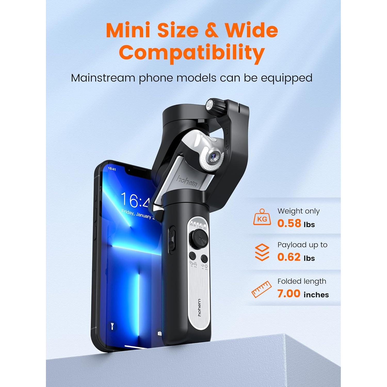 Estabilizador de Cardán Hohem iSteady V2S para Smartphone