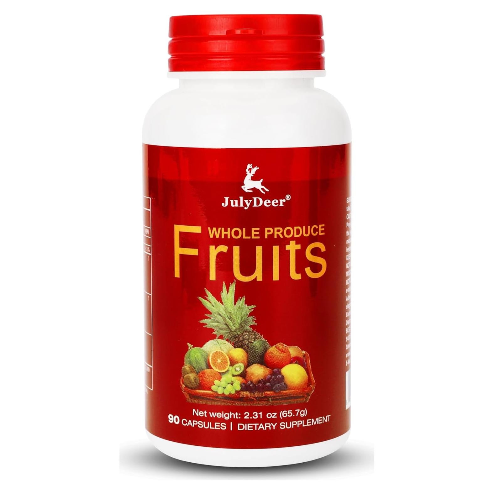Suplemento de Frutas JulyDeer - 90 Cápsulas Vegetarianas