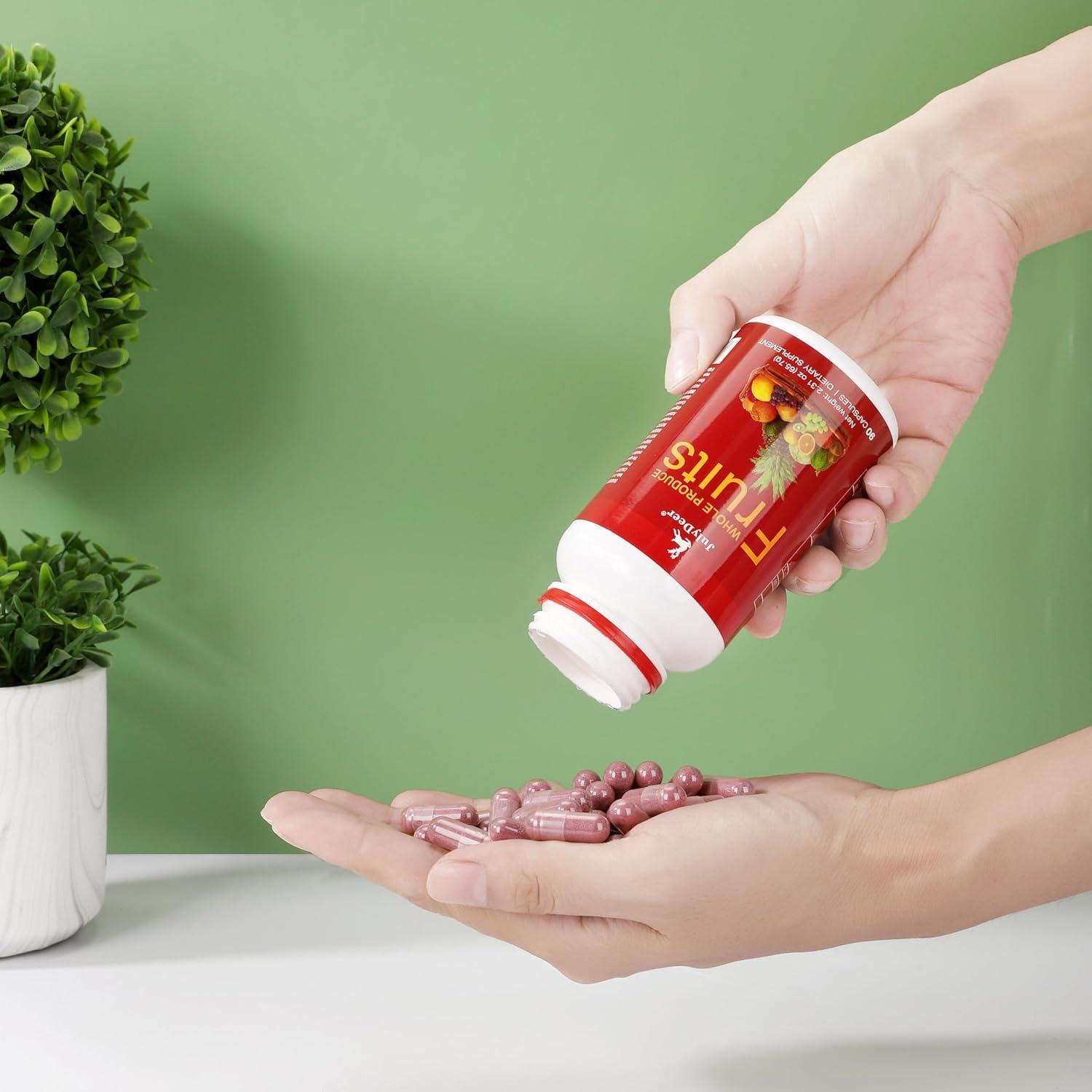 Suplemento de Frutas JulyDeer - 90 Cápsulas Vegetarianas