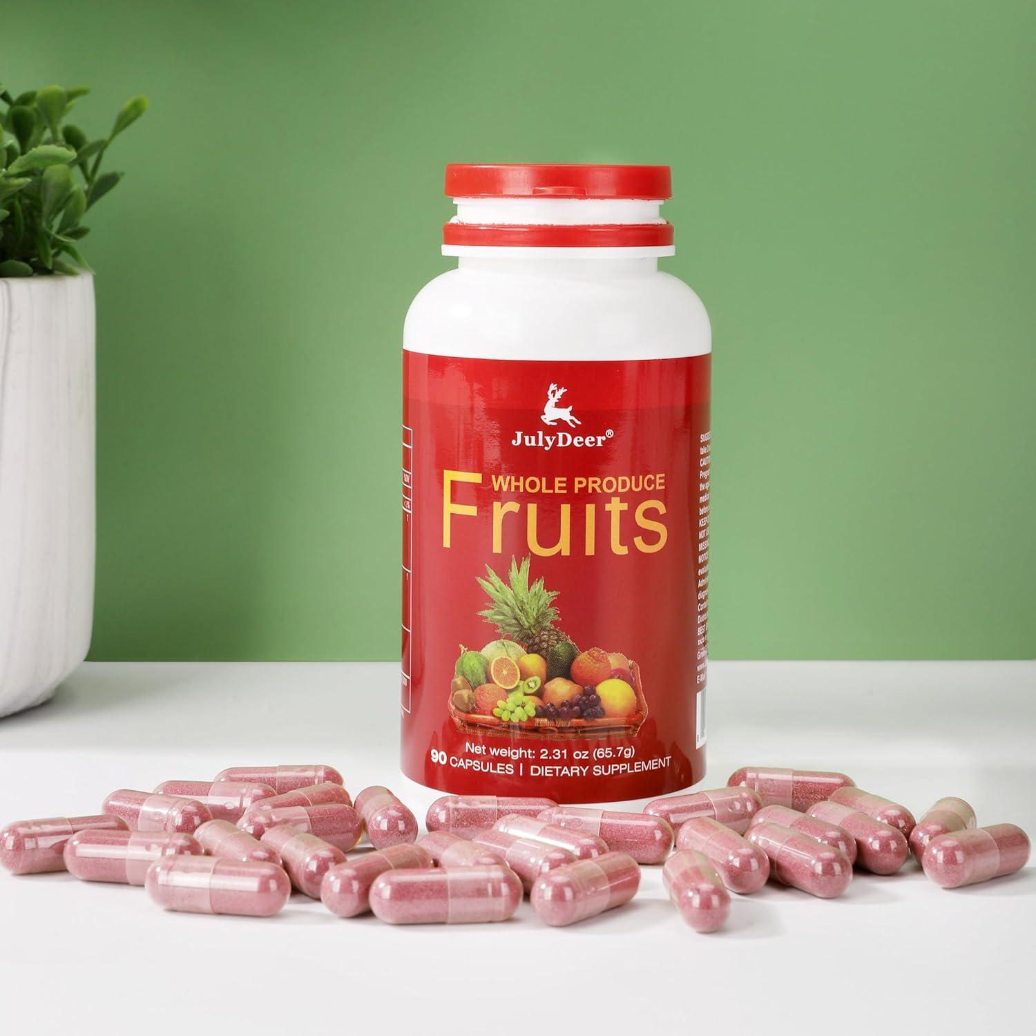 Suplemento de Frutas JulyDeer - 90 Cápsulas Vegetarianas
