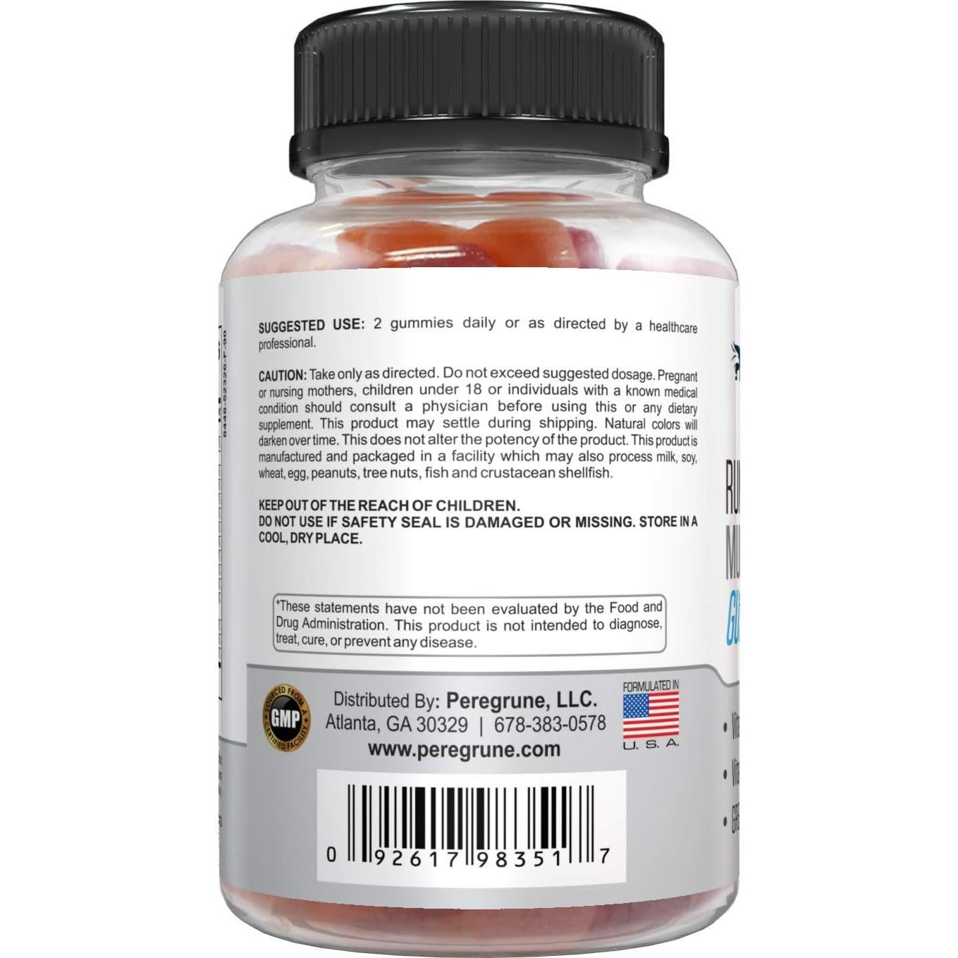 Gomitas Multivitamínicas Peregrune para Corredores - 90 Unidades