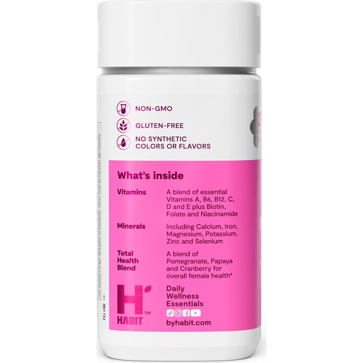 Suplemento Multivitamínico para Mujeres Habit - 60 Cápsulas