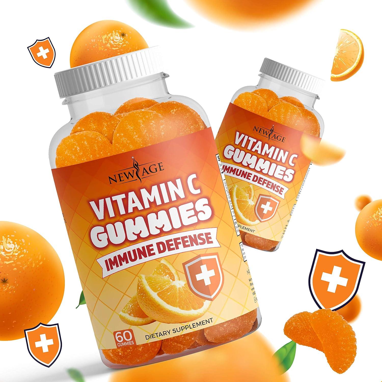 Gomitas de Vitamina C New Age Naranja 60 Unidades - Veganas