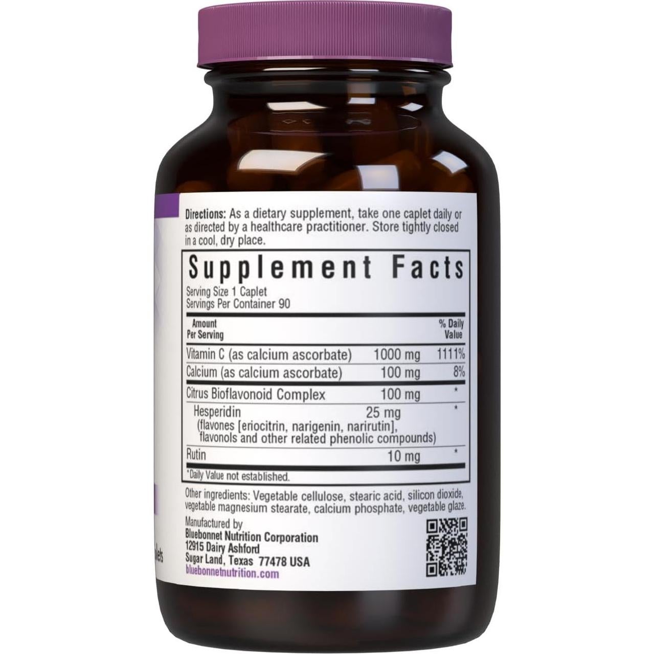 Cápsulas de Vitamina C 1000 mg BlueBonnet 90 Veganas