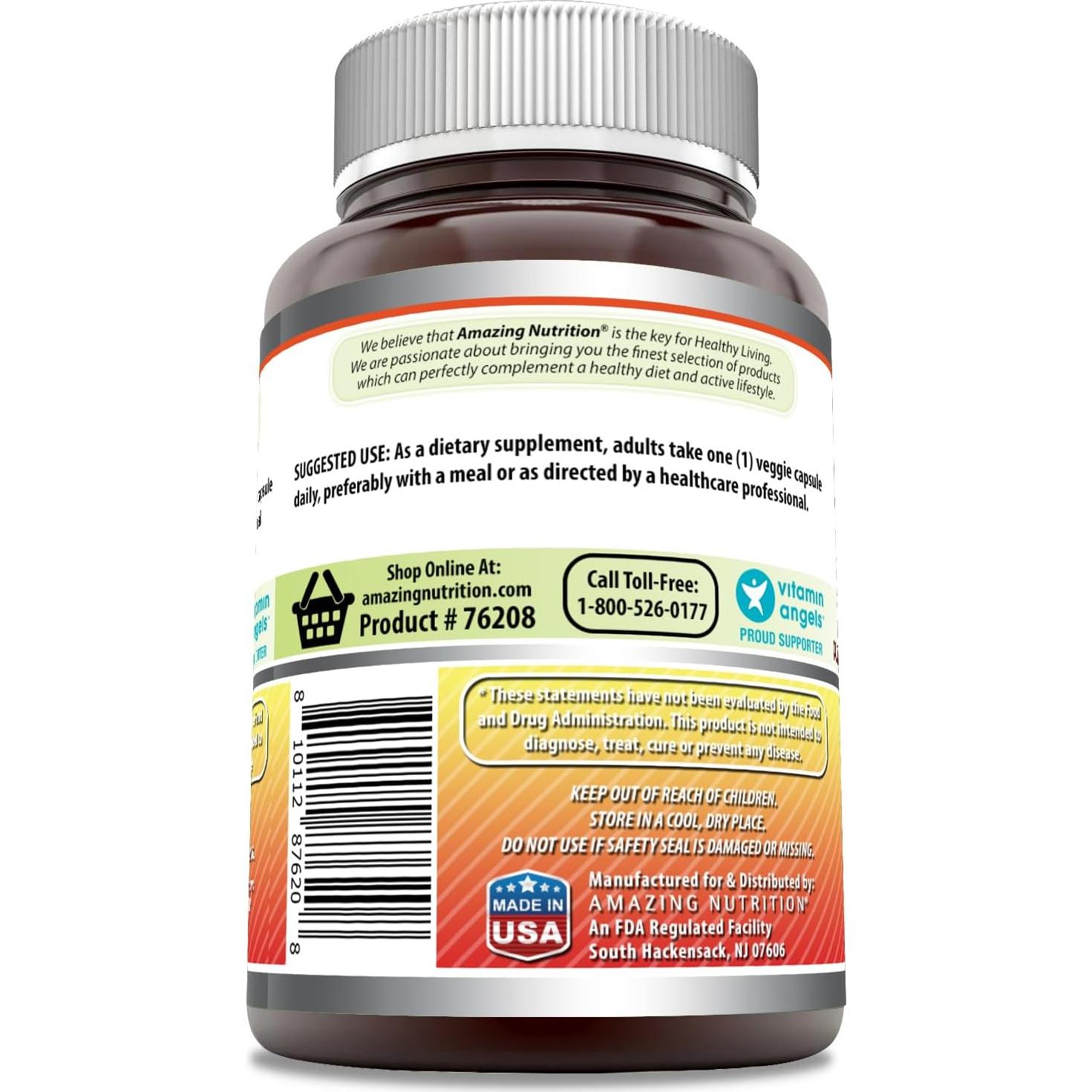 Suplemento de Vitamina C 1000 Mg con Rosa Mosqueta - 120 Cápsulas Vegetales