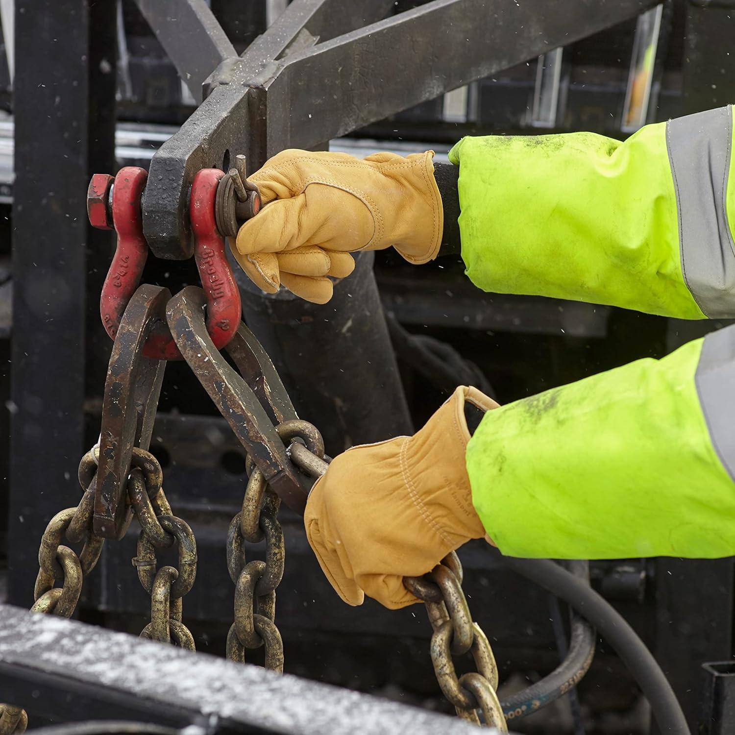 Guantes de Trabajo de Cuero Wells Lamont 1108L para Invierno