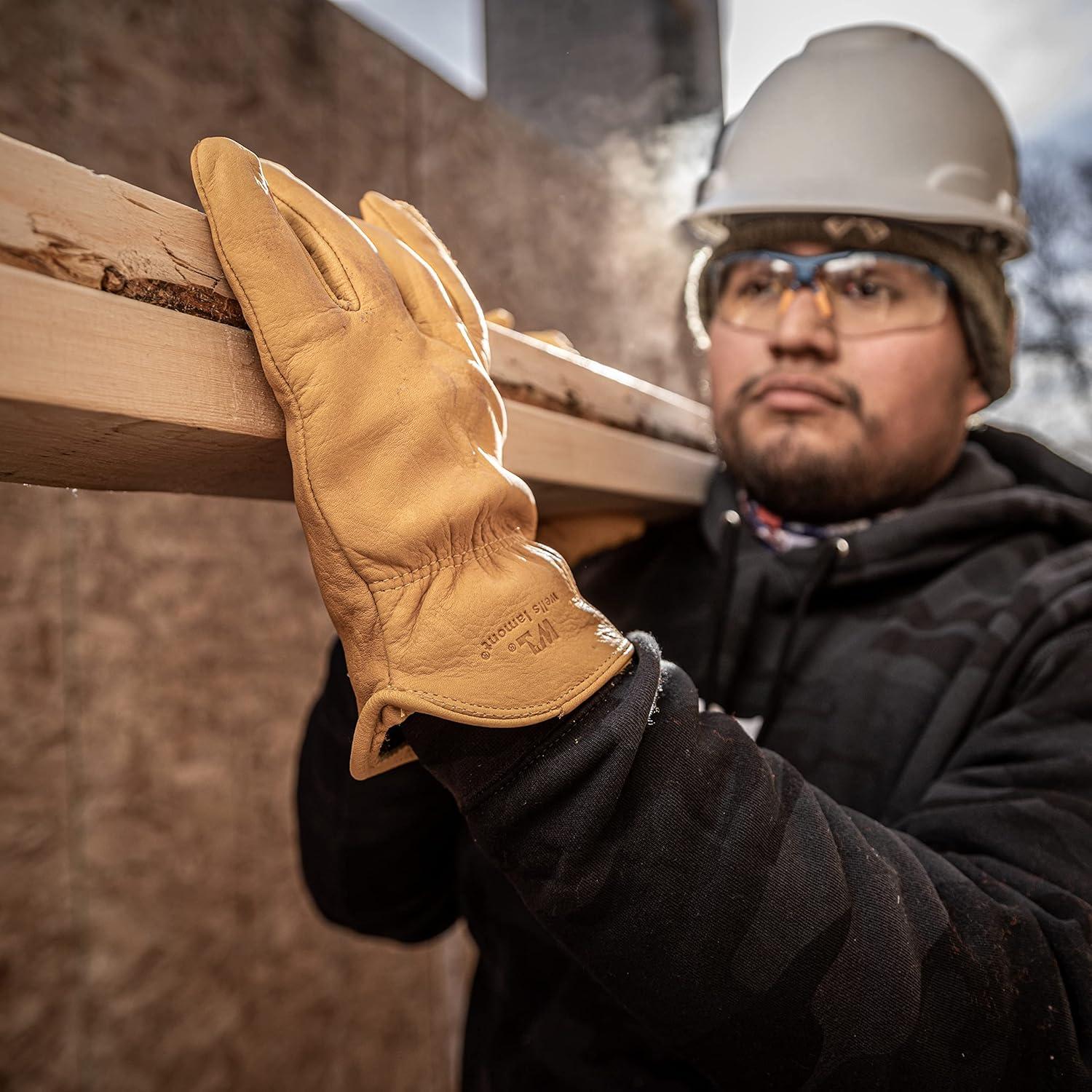 Guantes de Trabajo de Cuero Wells Lamont 1108L para Invierno